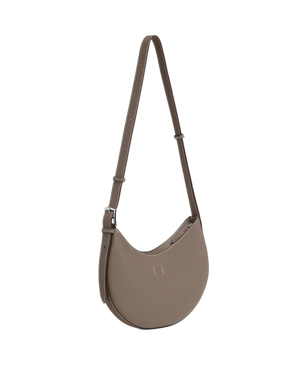 HERMES Коричневая кожаная сумка через плечо, фото 3