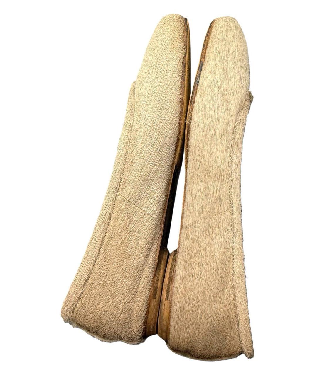 MAISON MARGIELA Бежевые балетки, фото 6