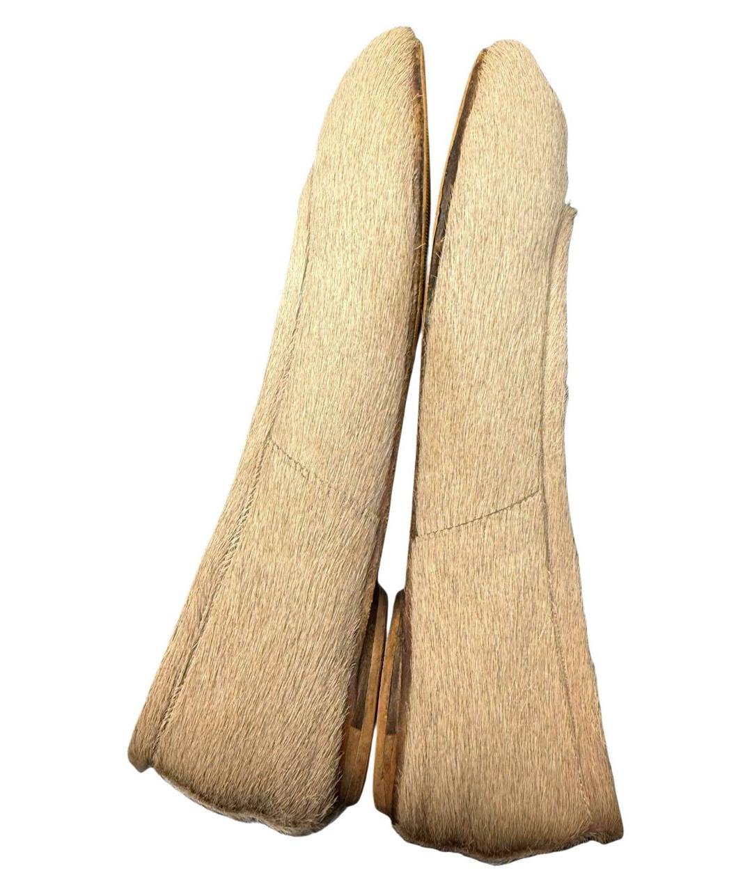 MAISON MARGIELA Бежевые балетки, фото 5