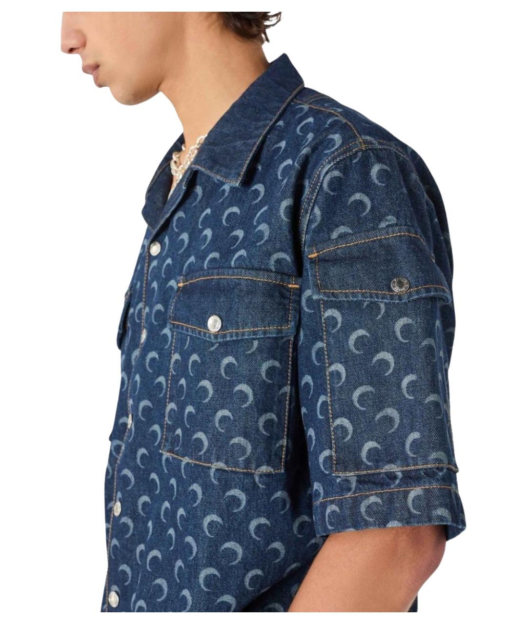 MARINE SERRE Синяя классическая рубашка, фото 2