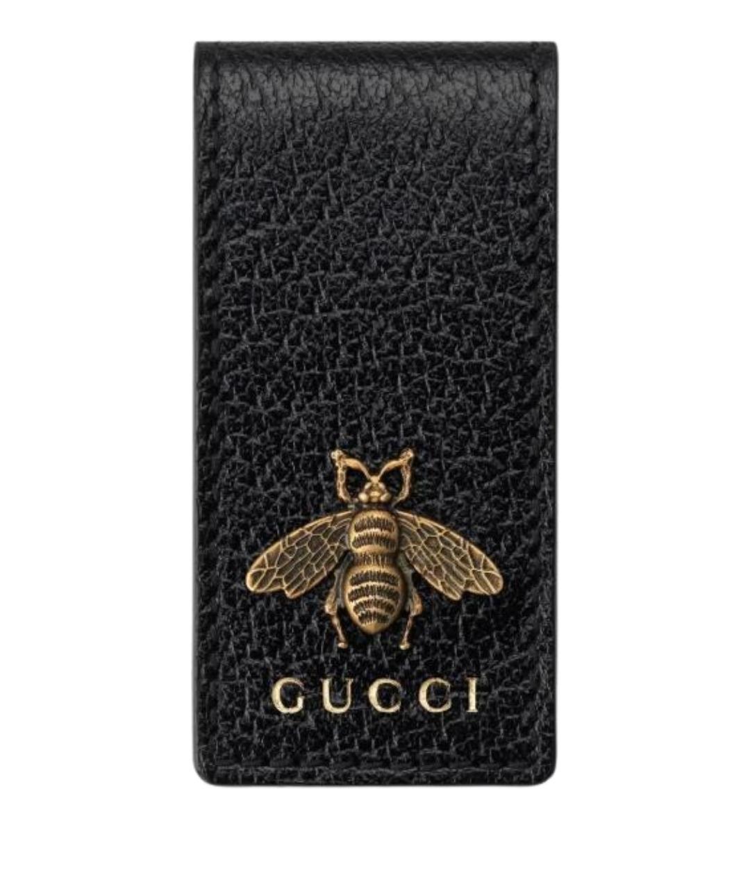 GUCCI Черный кожаный кошелек, фото 1