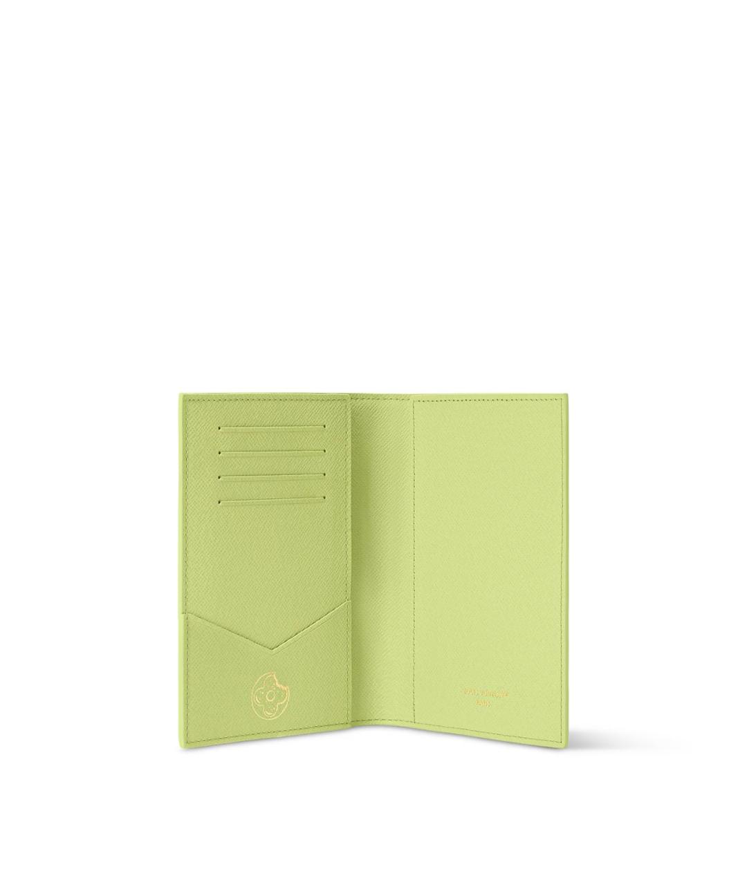 LOUIS VUITTON Салатовый кошелек, фото 3