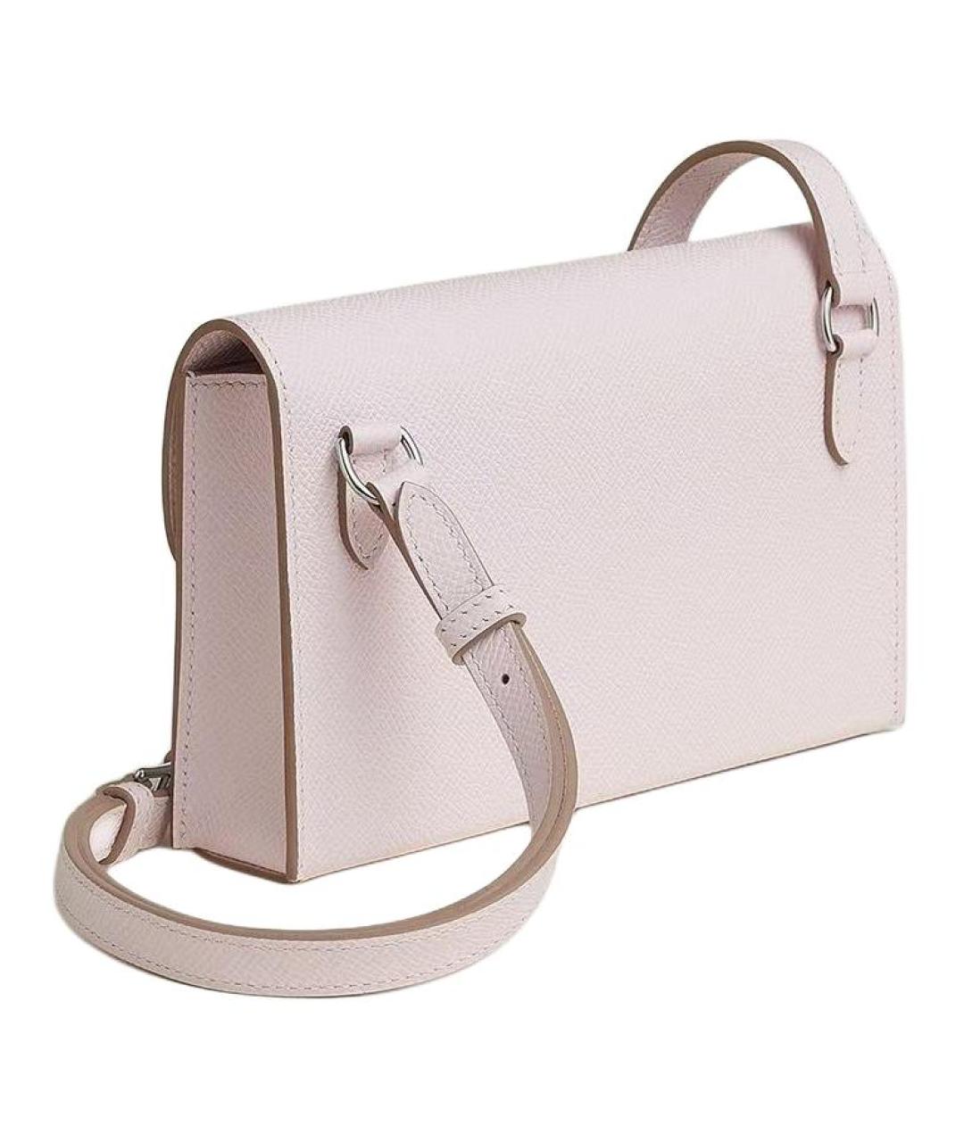 HERMES Фиолетовая кожаная сумка через плечо, фото 3