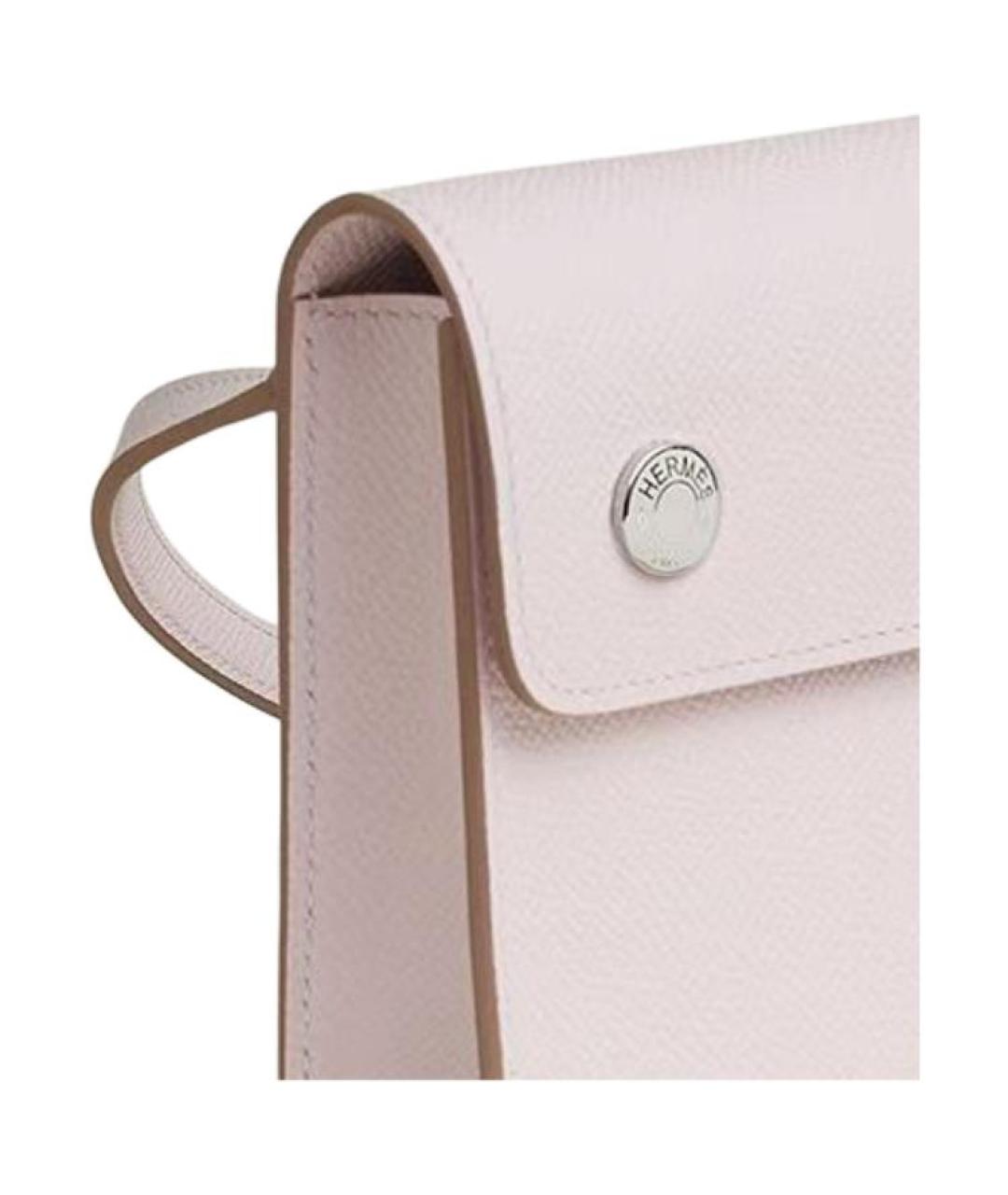 HERMES Фиолетовая кожаная сумка через плечо, фото 4