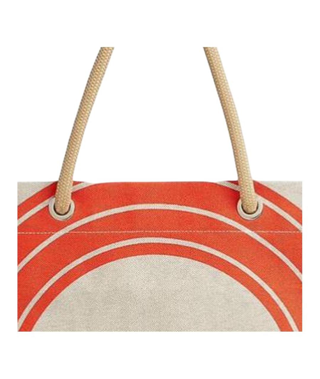 HERMES Желтая хлопковая сумка через плечо, фото 4