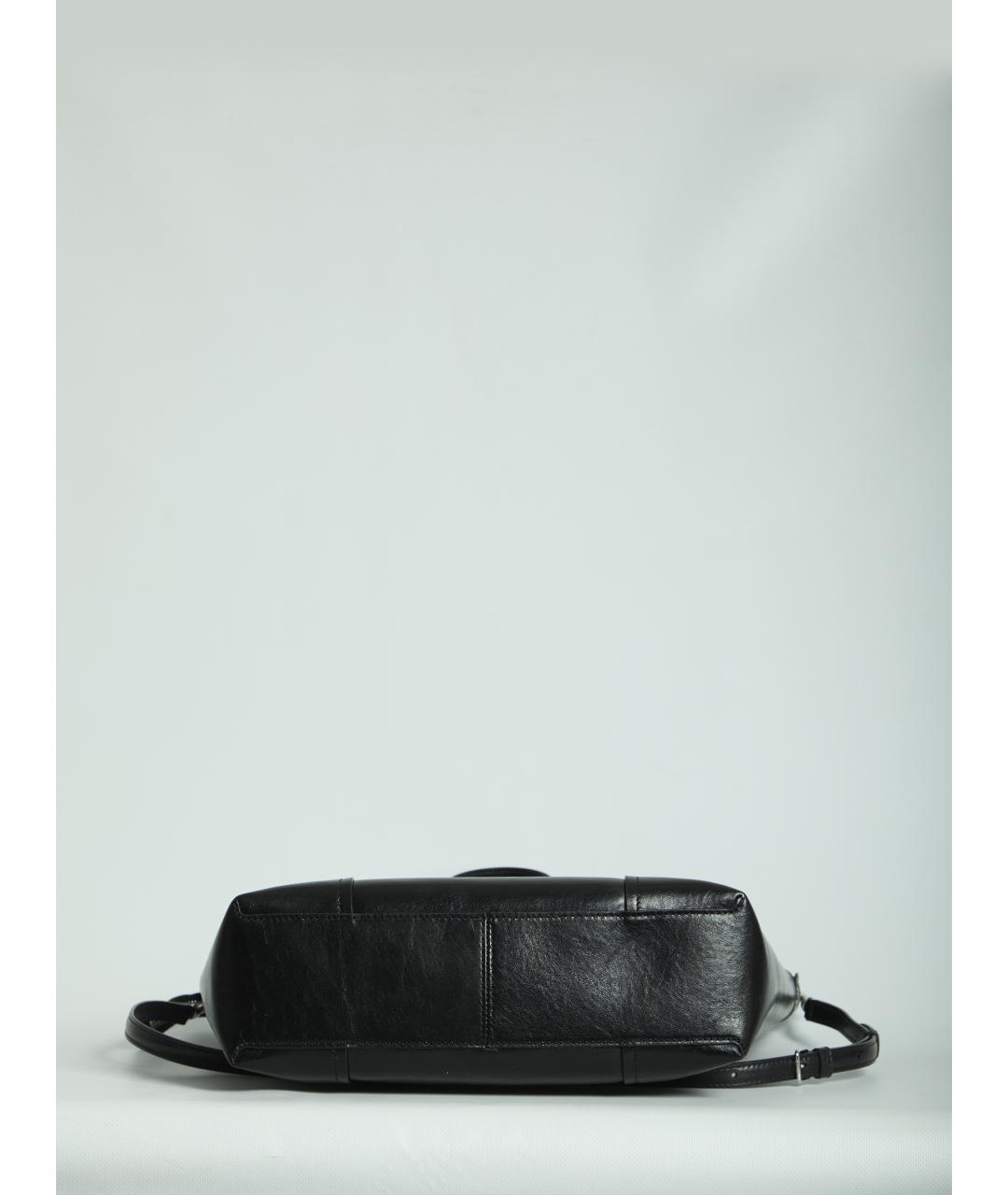 CELINE Черная кожаная сумка на плечо, фото 3