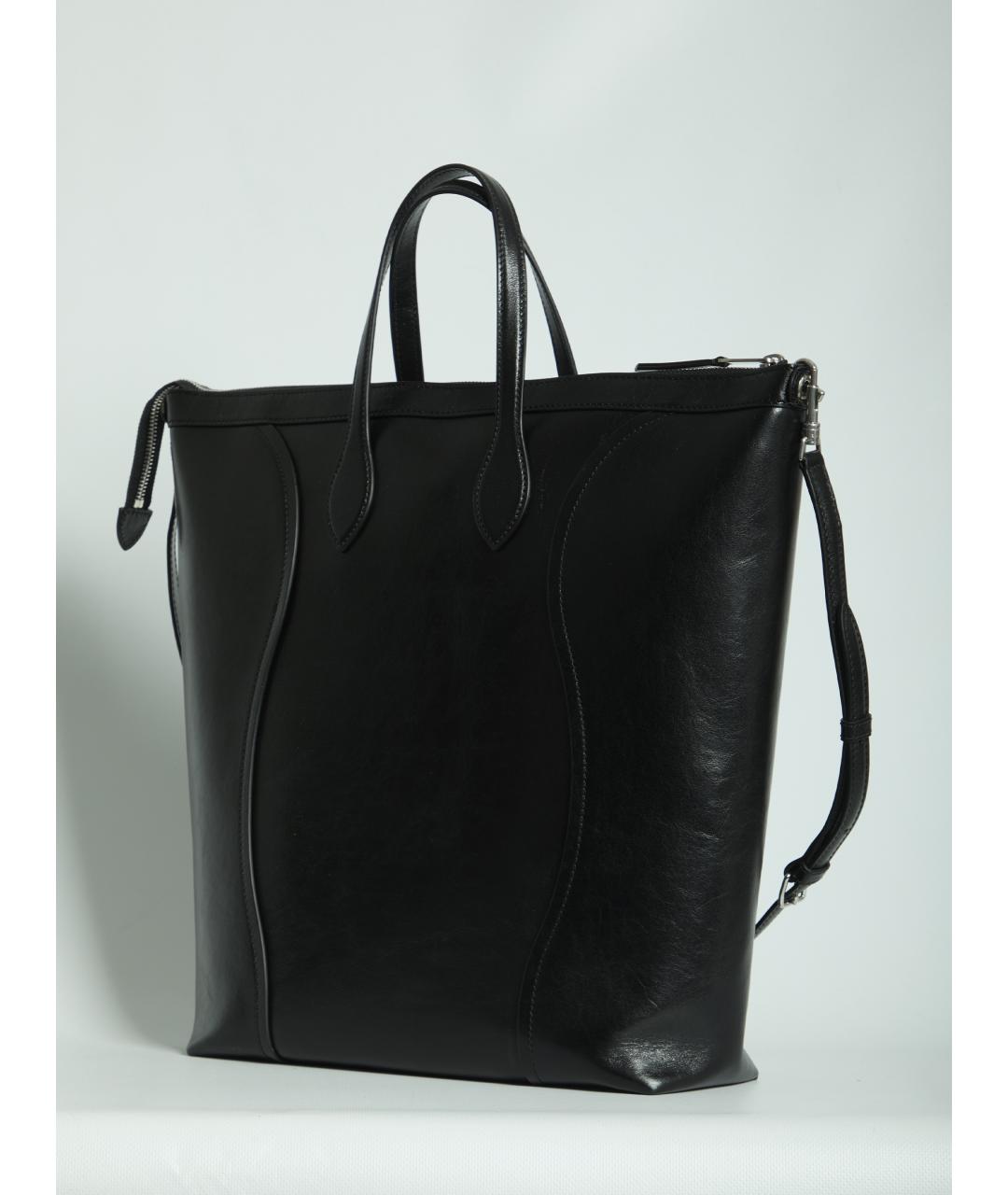 CELINE Черная кожаная сумка на плечо, фото 2