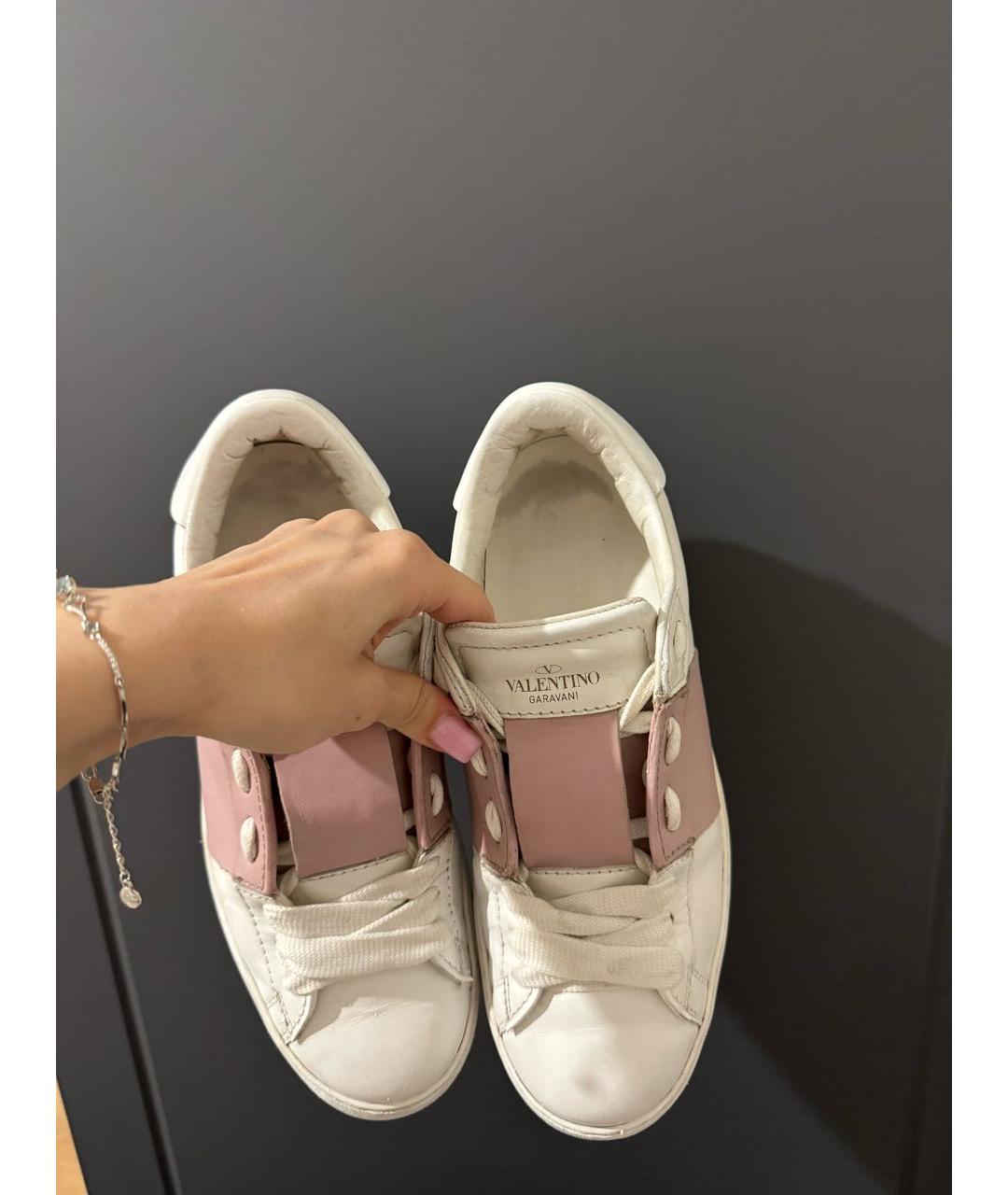 VALENTINO Белые кожаные кеды, фото 5