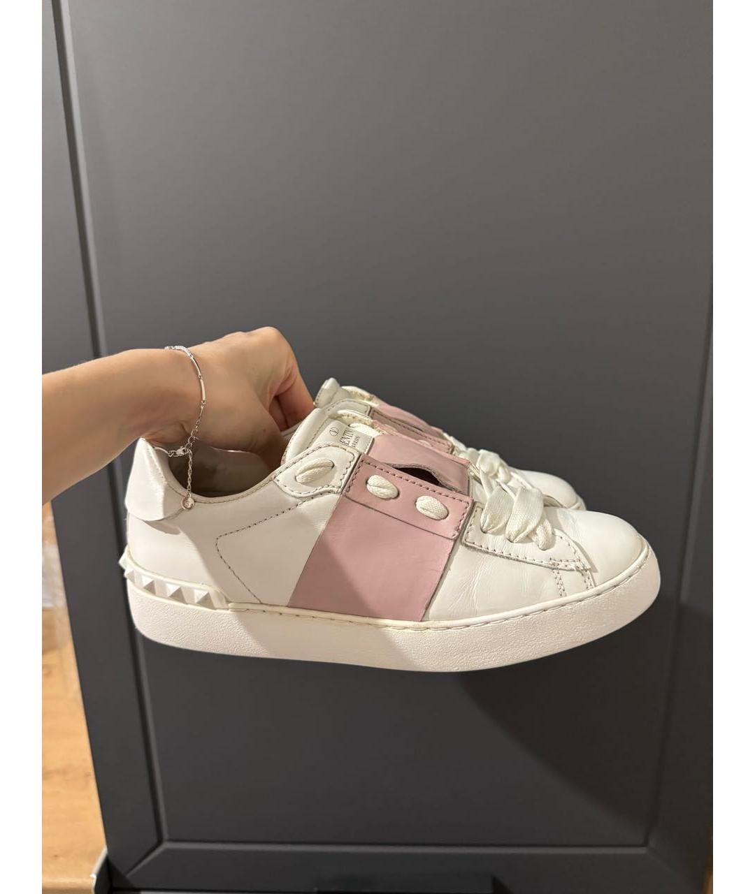 VALENTINO Белые кожаные кеды, фото 8