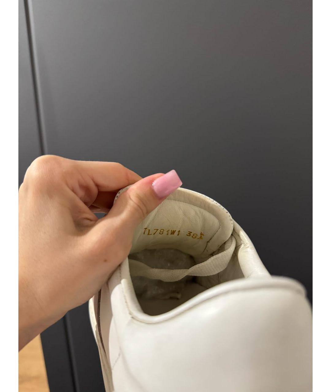 VALENTINO Белые кожаные кеды, фото 4