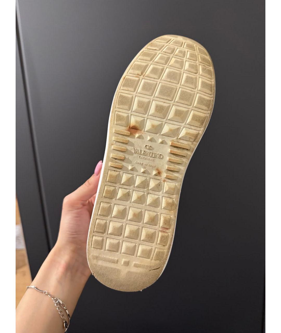 VALENTINO Белые кожаные кеды, фото 7