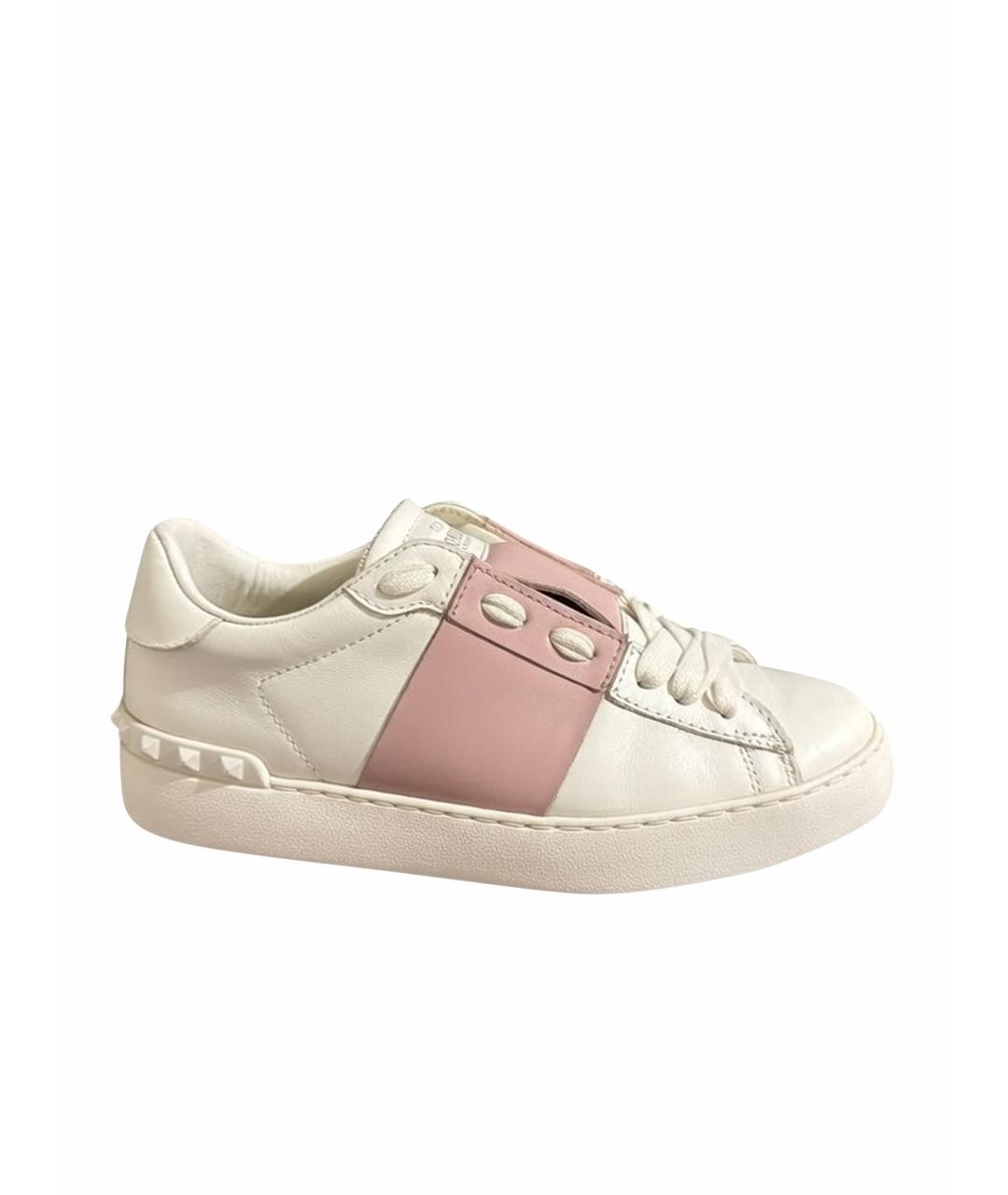 VALENTINO Белые кожаные кеды, фото 1