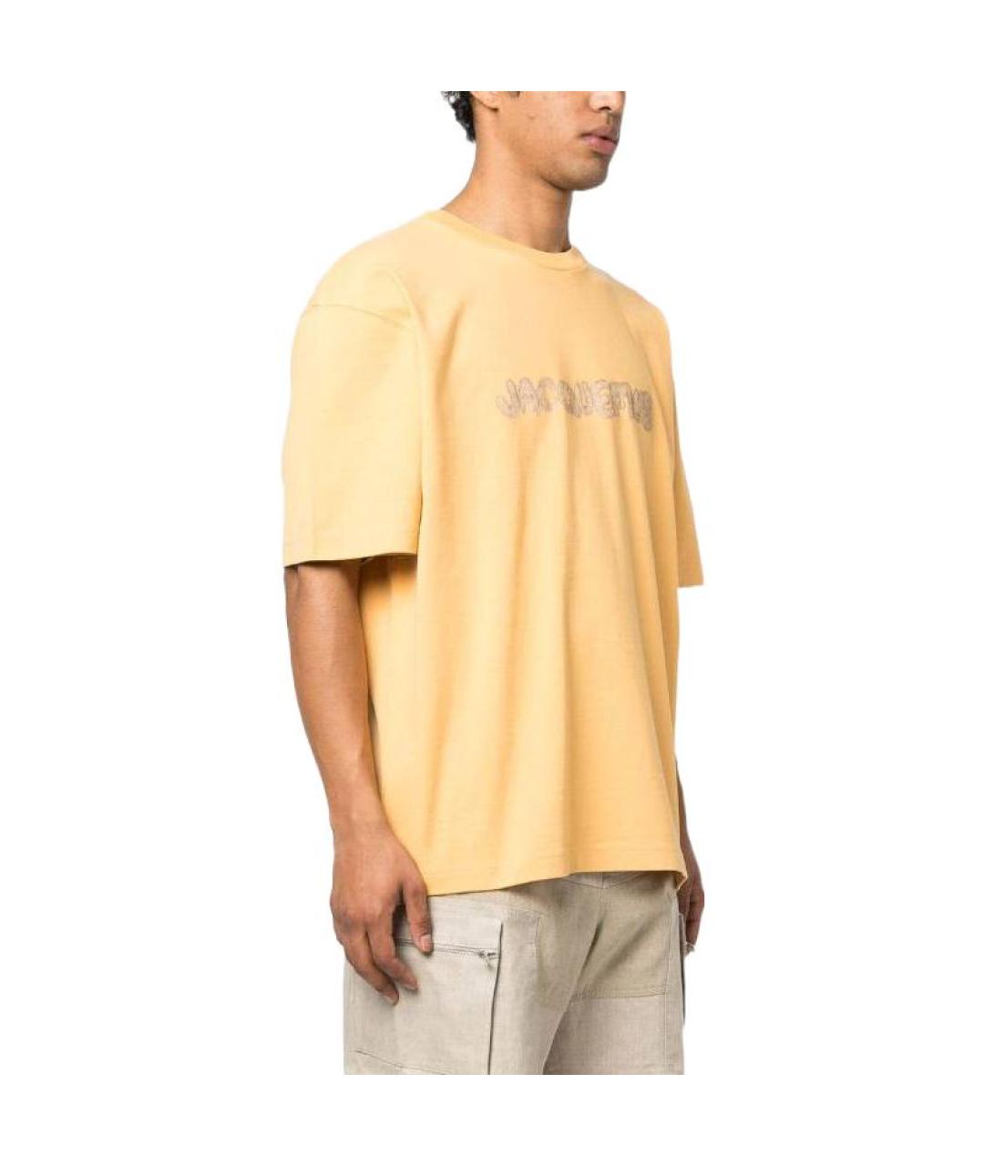 JACQUEMUS Желтая футболка, фото 4
