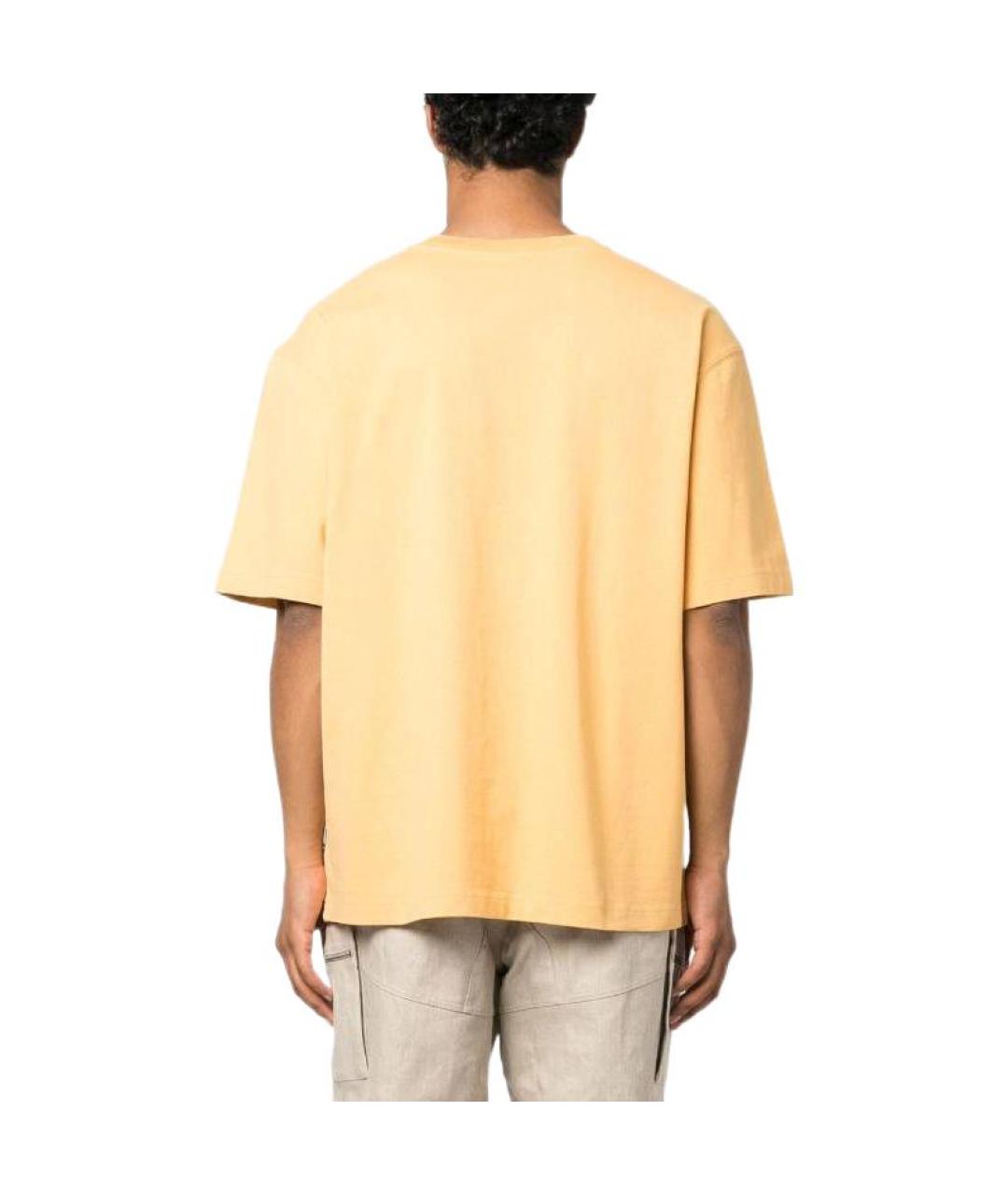 JACQUEMUS Желтая футболка, фото 3