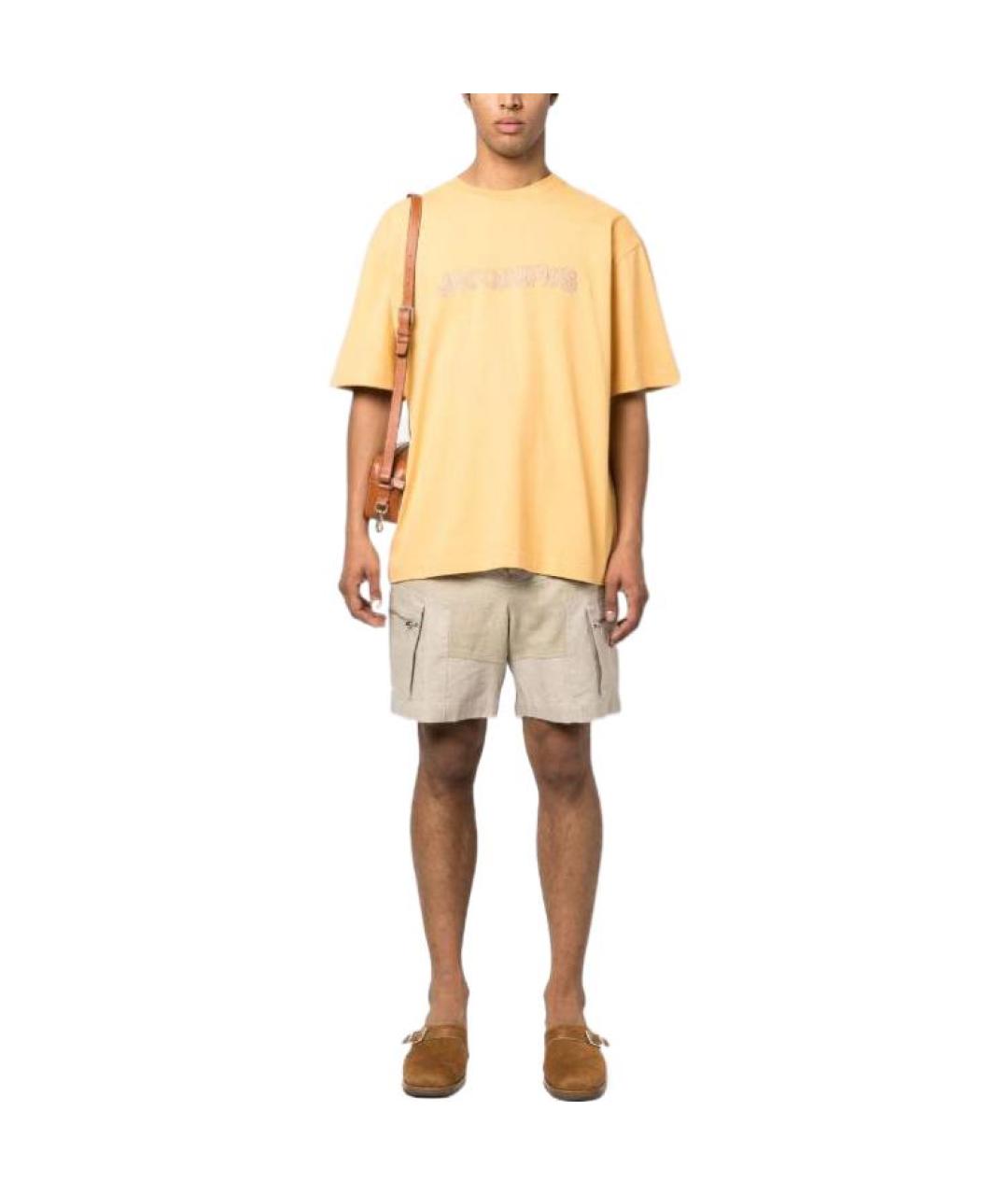 JACQUEMUS Желтая футболка, фото 2