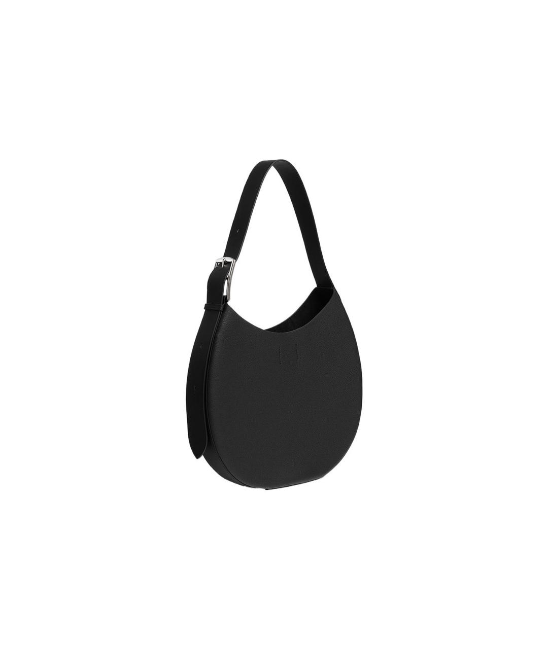 HERMES Черная кожаная сумка через плечо, фото 3