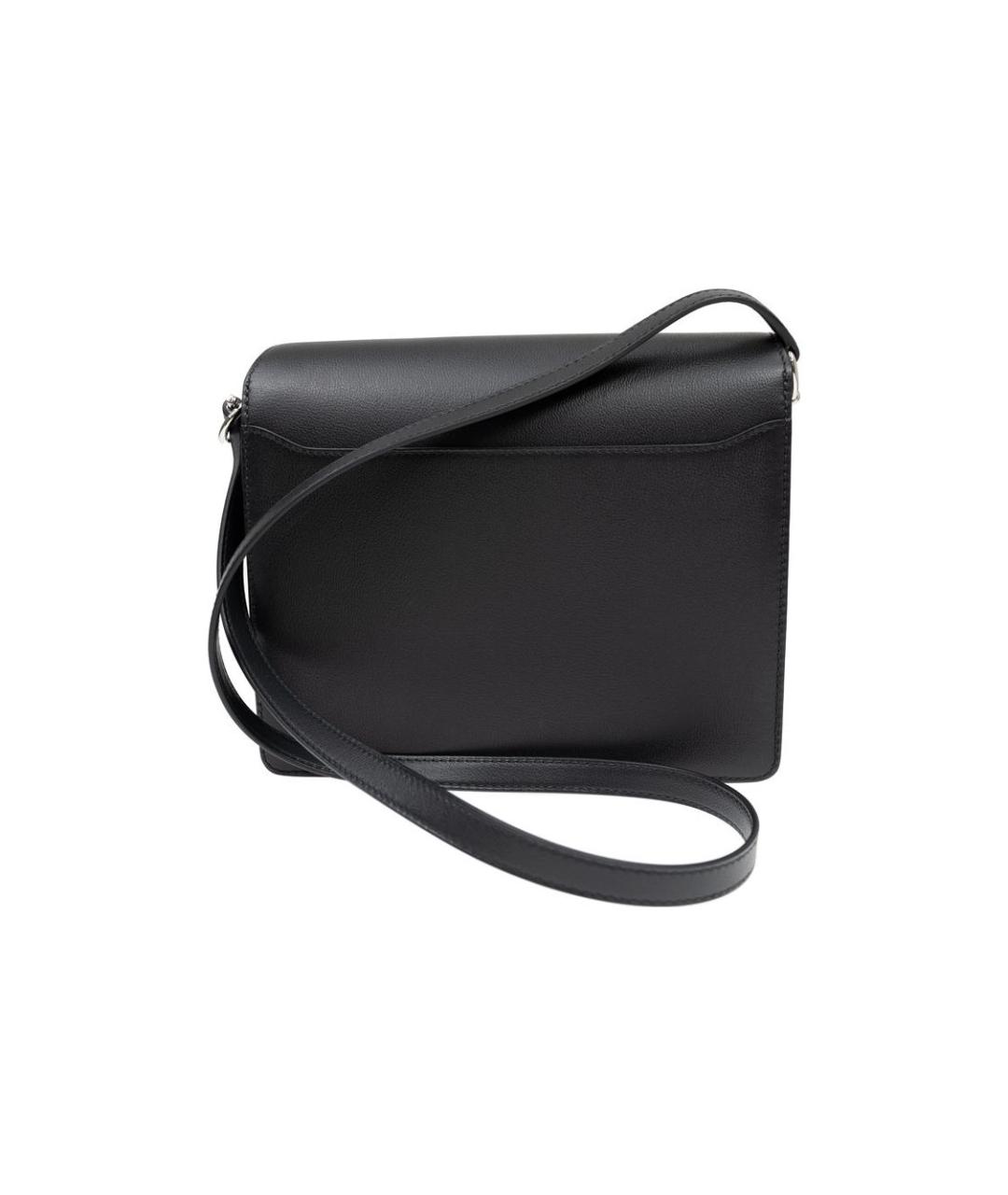 HERMES Черная кожаная сумка через плечо, фото 4