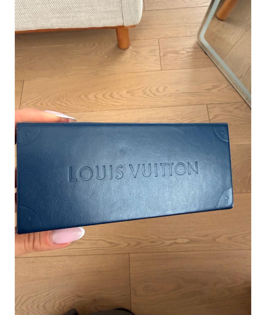 LOUIS VUITTON Золотые металлические солнцезащитные очки, фото 4