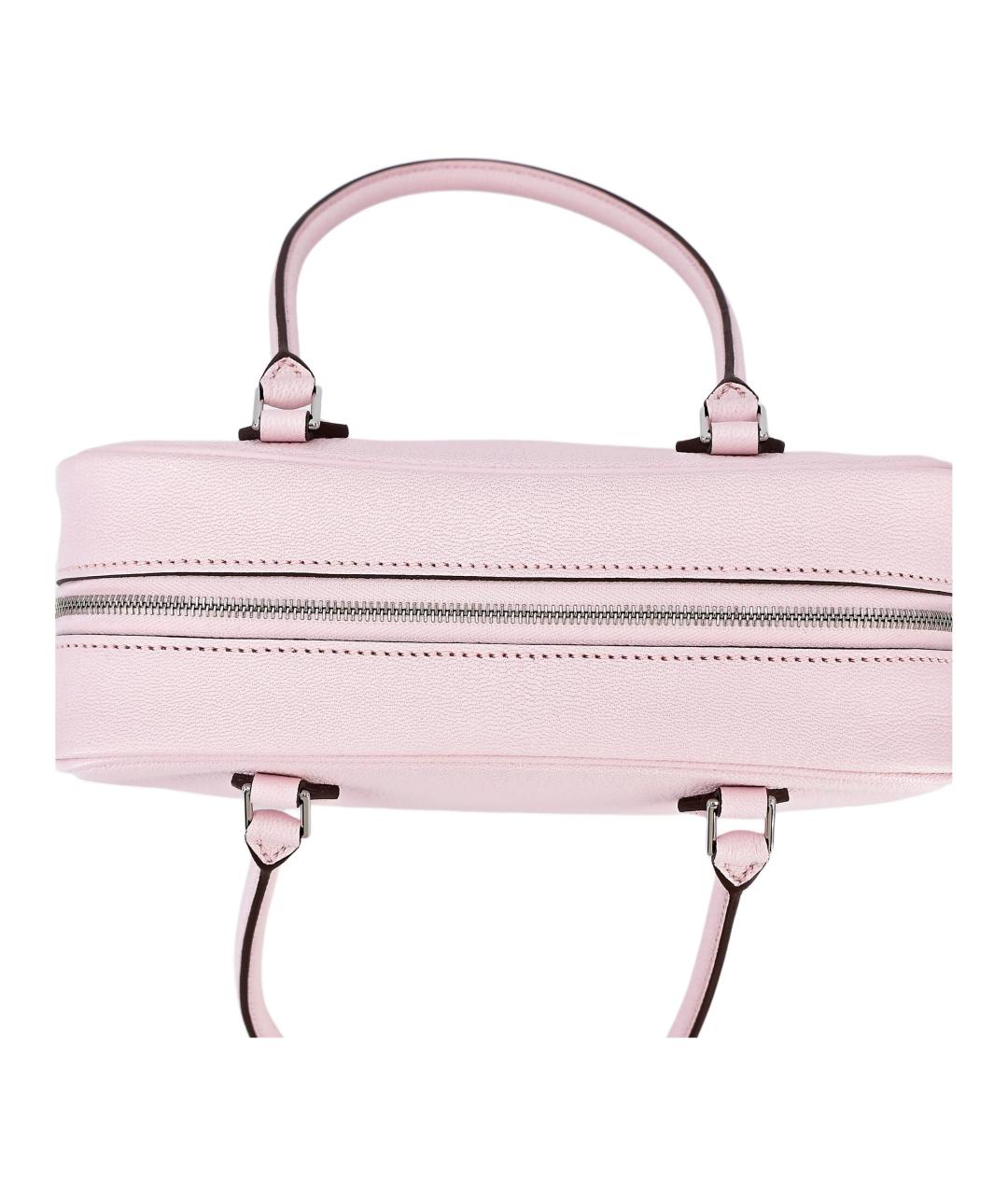 HERMES Розовая кожаная сумка через плечо, фото 5