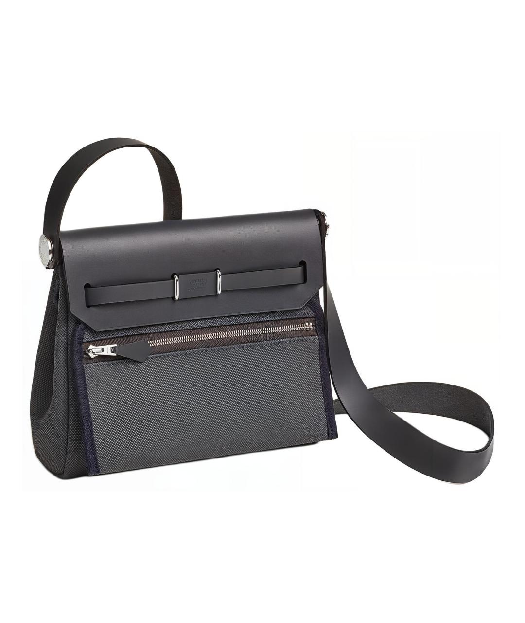 HERMES Серая сумка через плечо, фото 3