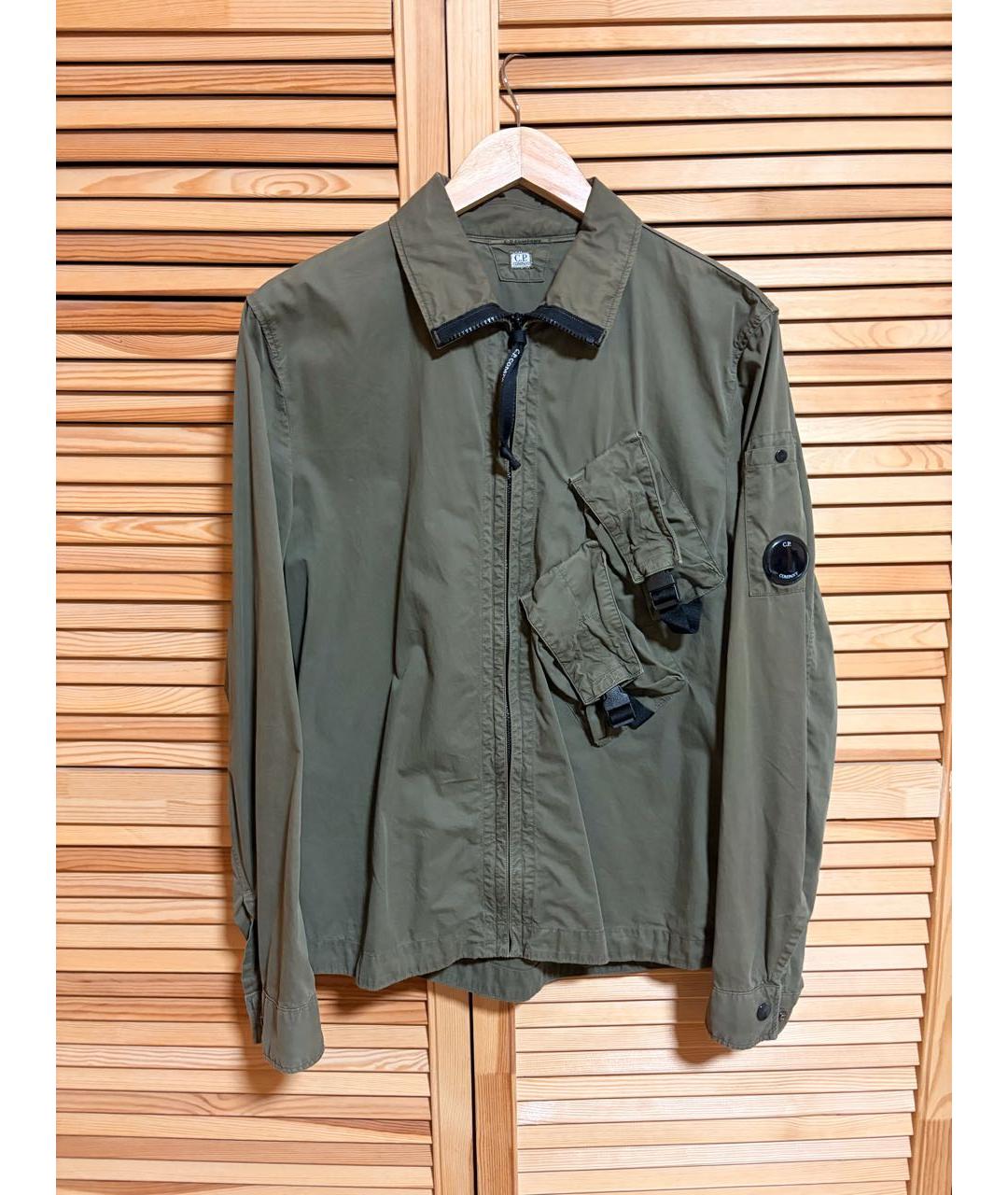 CP COMPANY Хаки хлопковая кэжуал рубашка, фото 7