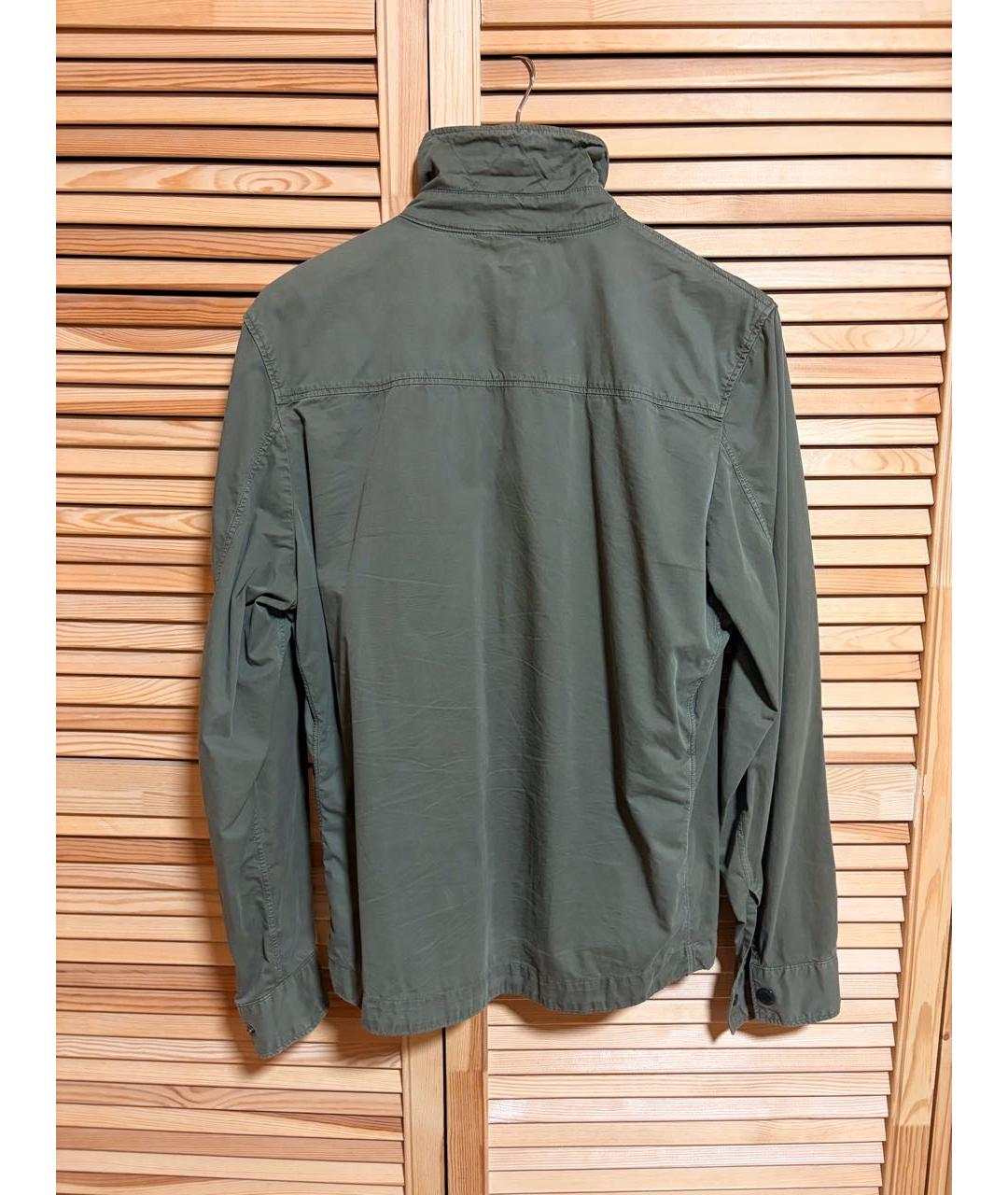 CP COMPANY Хаки хлопковая кэжуал рубашка, фото 2