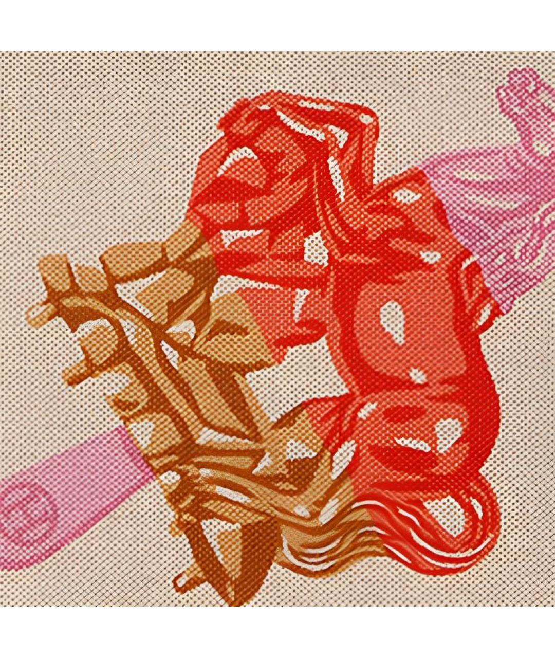 HERMES Бежевая хлопковая косметичка, фото 3