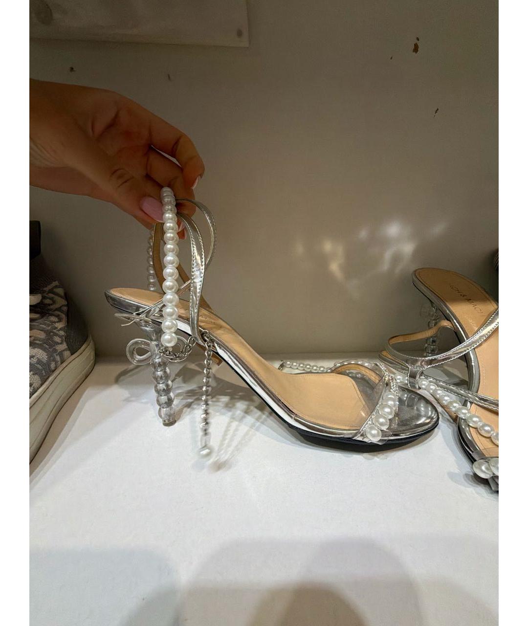 MACH&MACH Серебряные кожаные туфли, фото 1