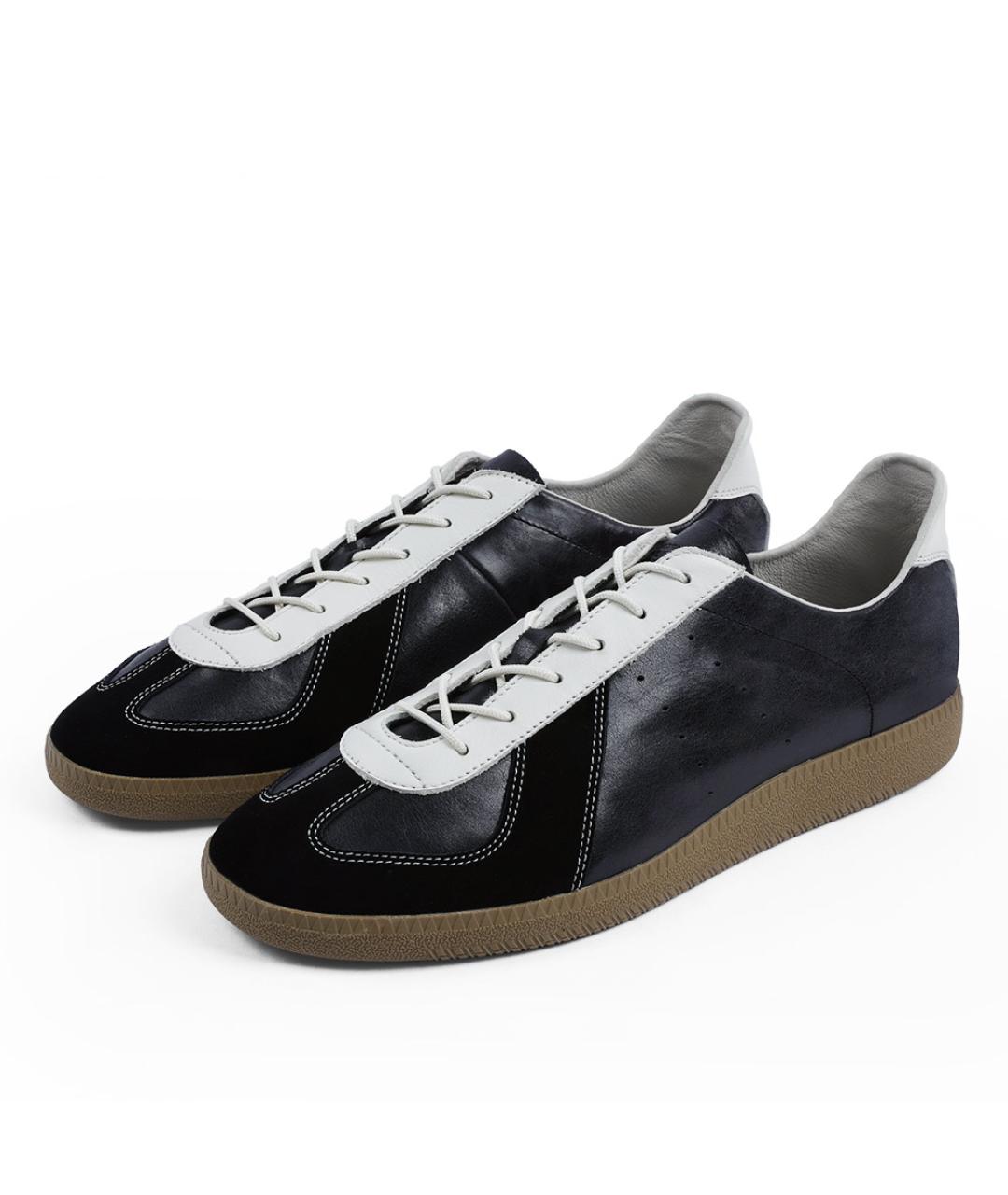 PANE Черные кожаные кеды, фото 3