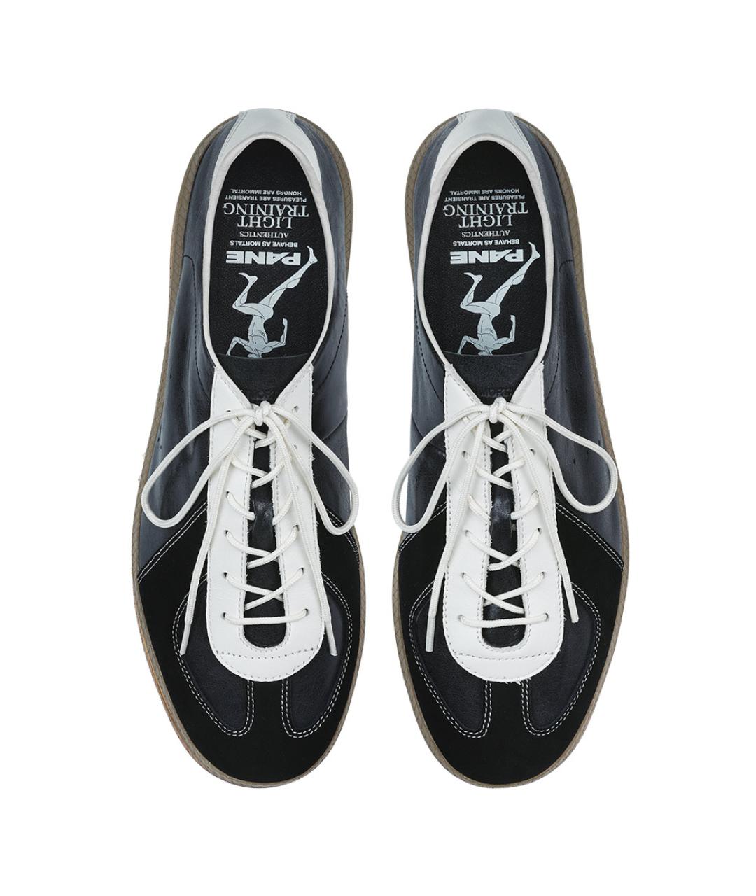 PANE Черные кожаные кеды, фото 4