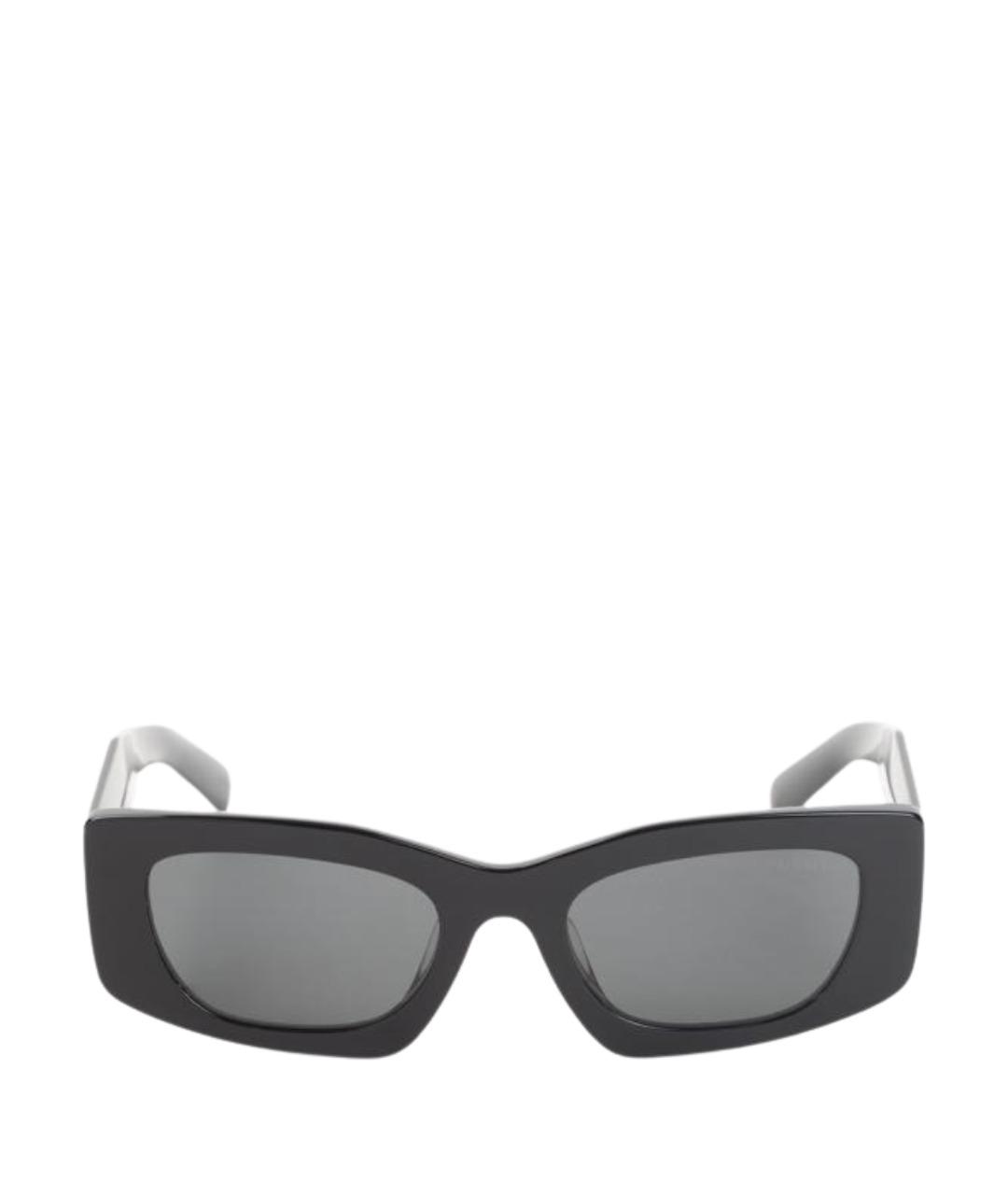 PRADA Черные металлические солнцезащитные очки, фото 2