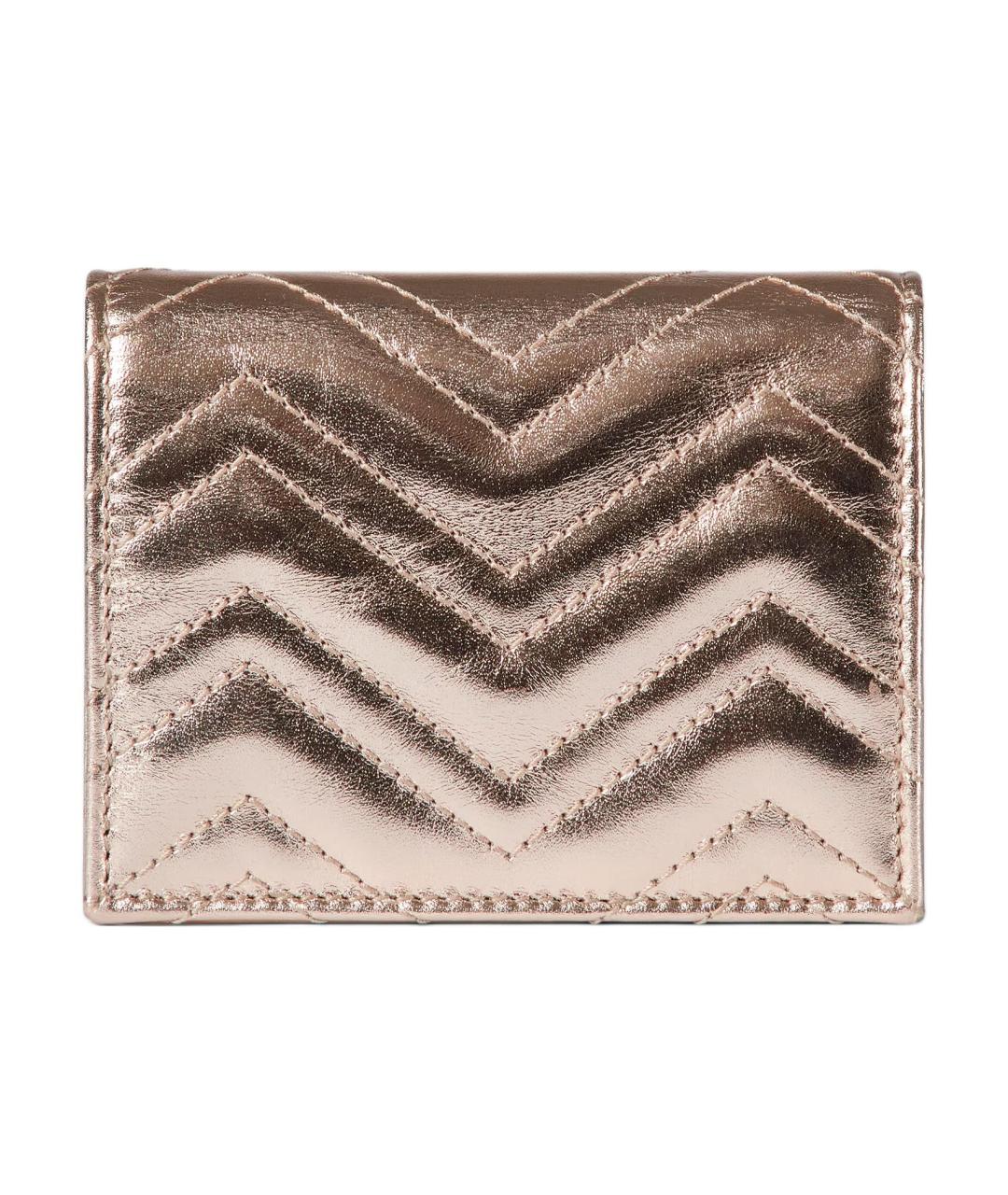 GUCCI Розовый кожаный кошелек, фото 3