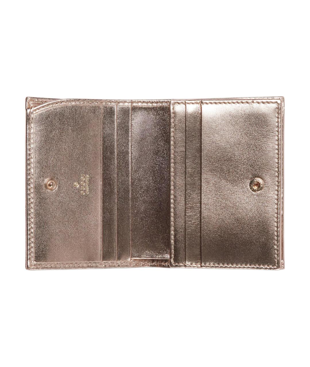 GUCCI Розовый кожаный кошелек, фото 4