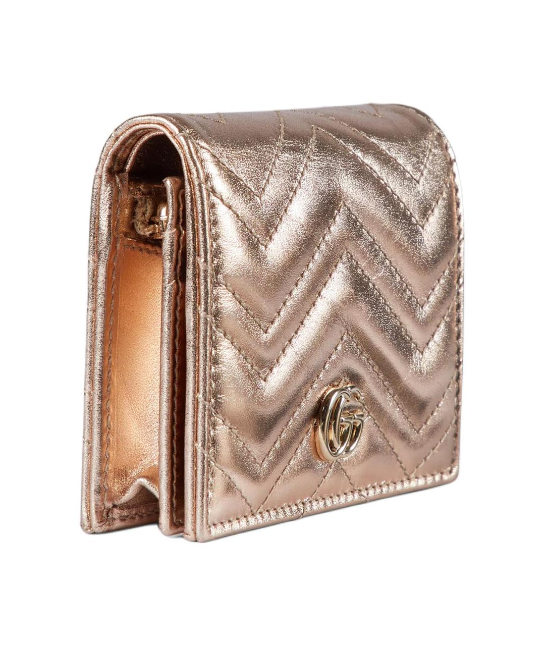 GUCCI Розовый кожаный кошелек, фото 2