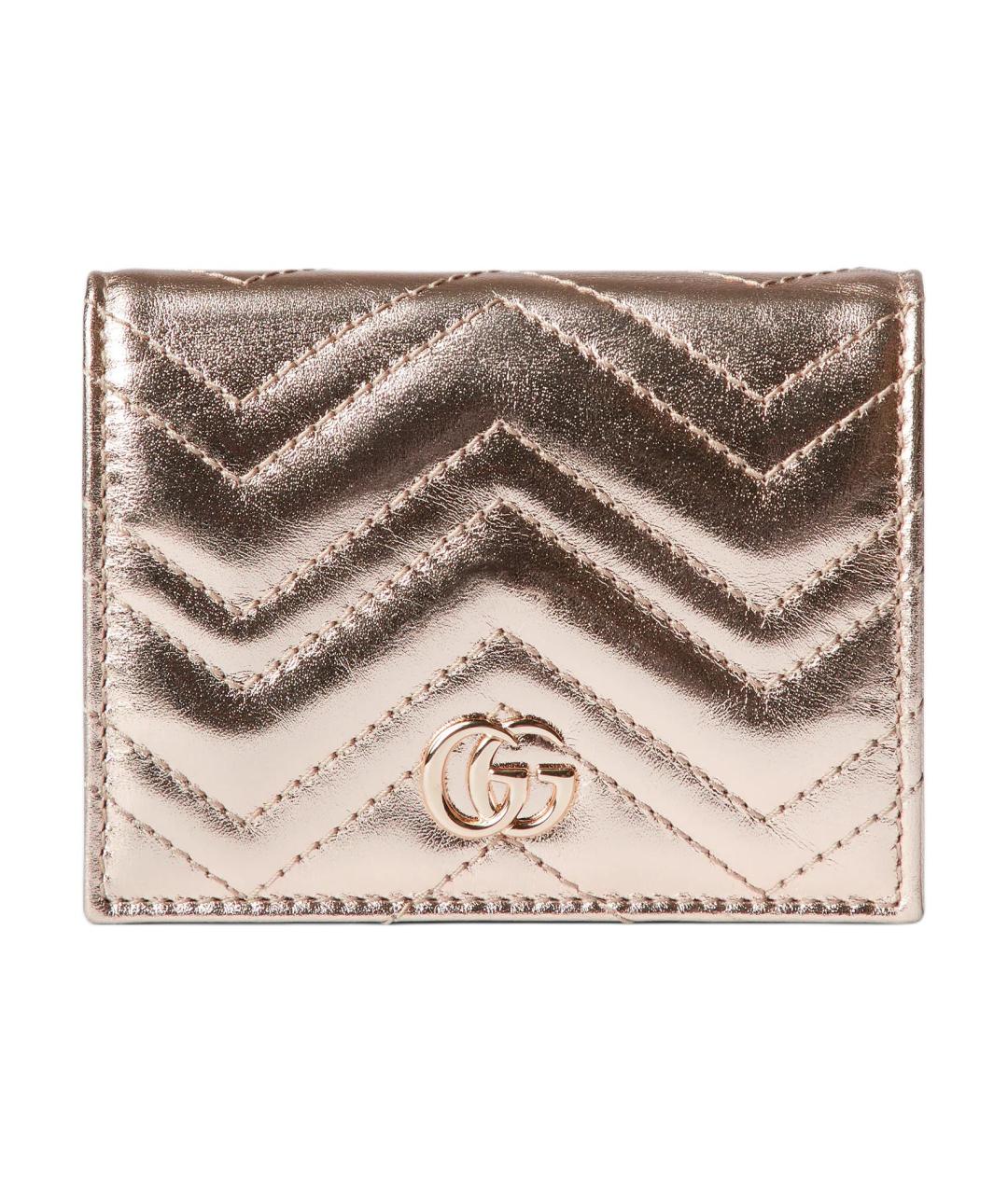 GUCCI Розовый кожаный кошелек, фото 1