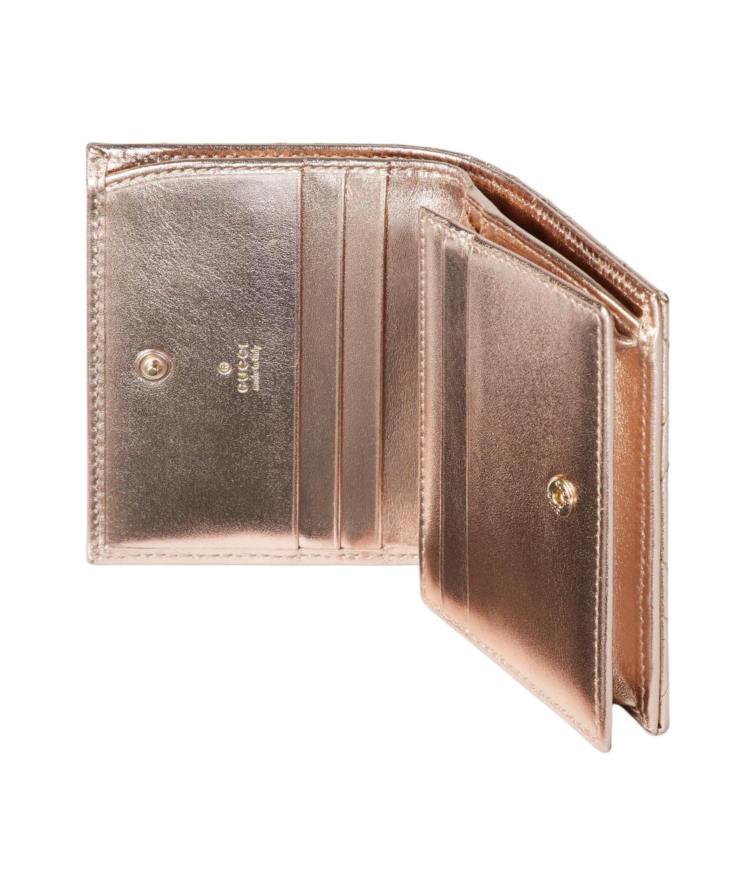 GUCCI Розовый кожаный кошелек, фото 5