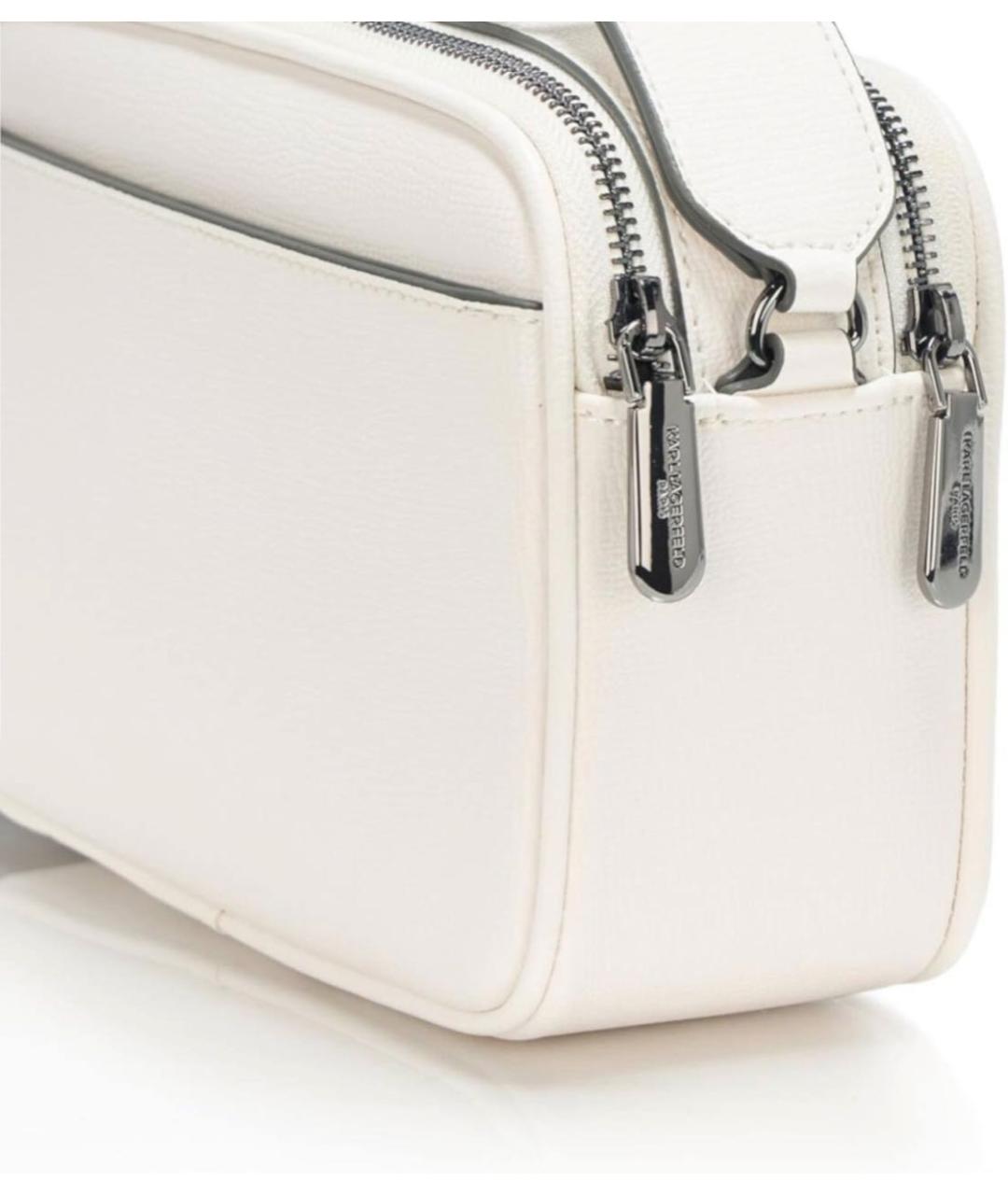 KARL LAGERFELD Белая сумка через плечо, фото 5