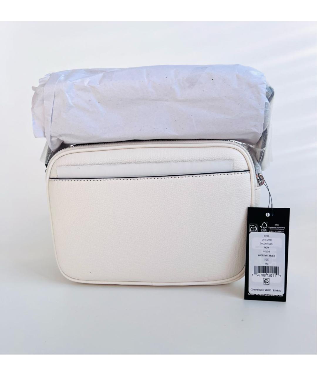 KARL LAGERFELD Белая сумка через плечо, фото 7