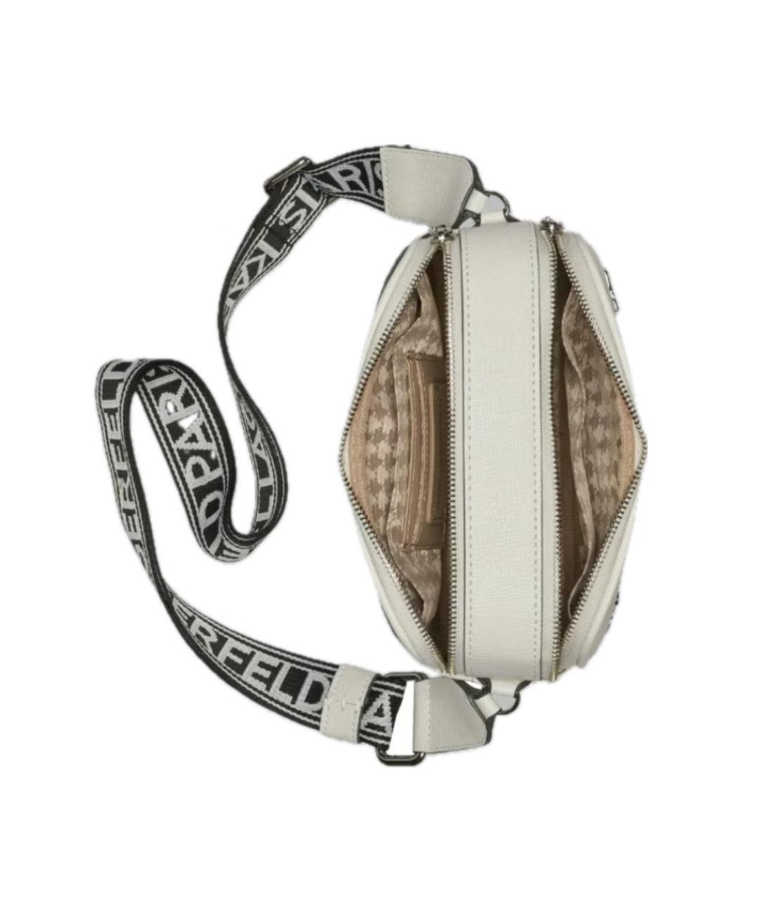 KARL LAGERFELD Белая сумка через плечо, фото 4