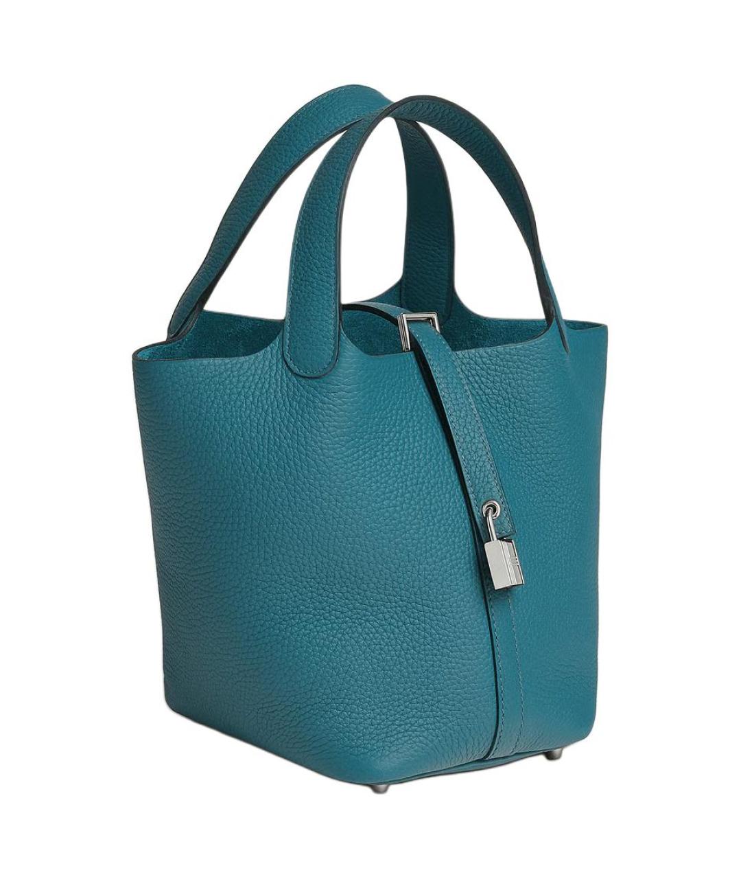 HERMES Синяя кожаная сумка через плечо, фото 2