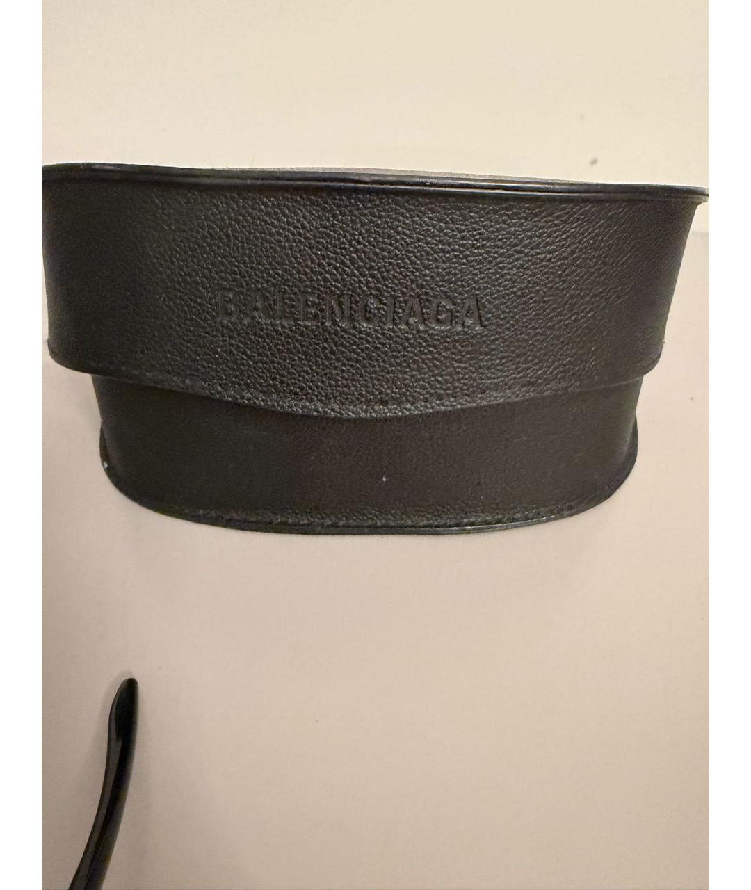 BALENCIAGA Черные пластиковые солнцезащитные очки, фото 4