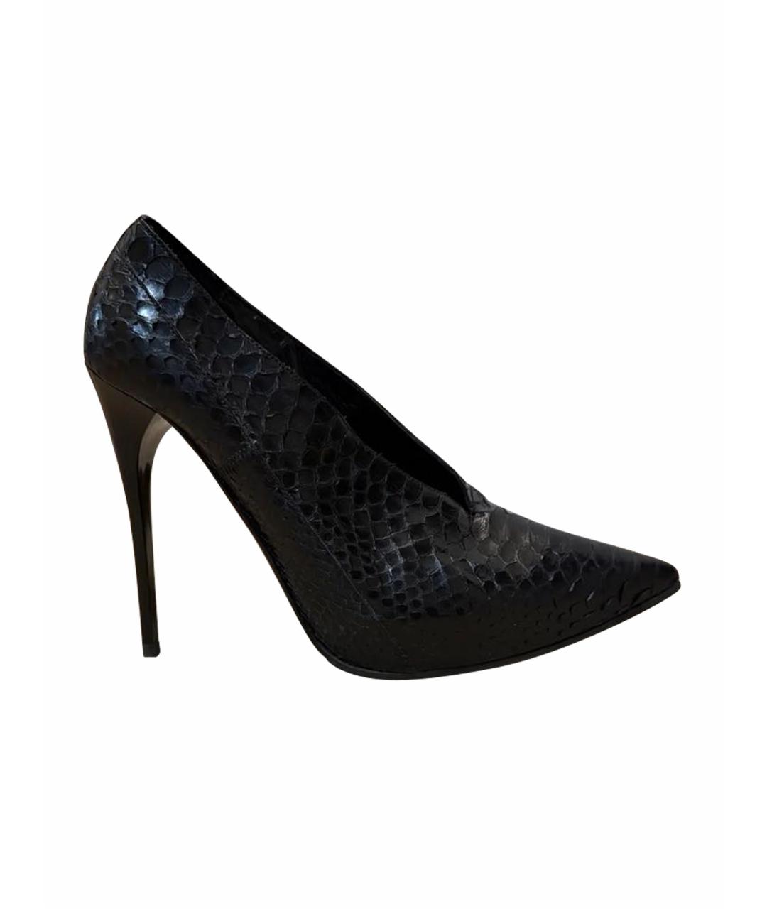 BURBERRY Черные туфли из экзотической кожи, фото 1
