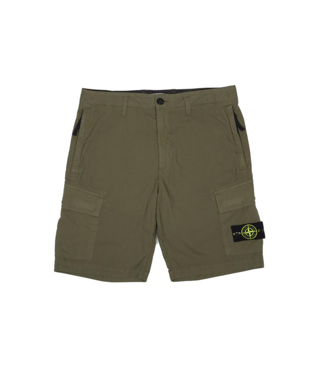 STONE ISLAND Зеленые шорты, фото 6
