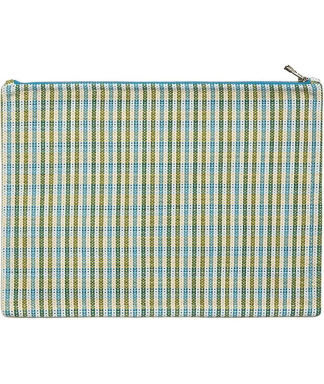 HERMES Синяя хлопковая косметичка, фото 2