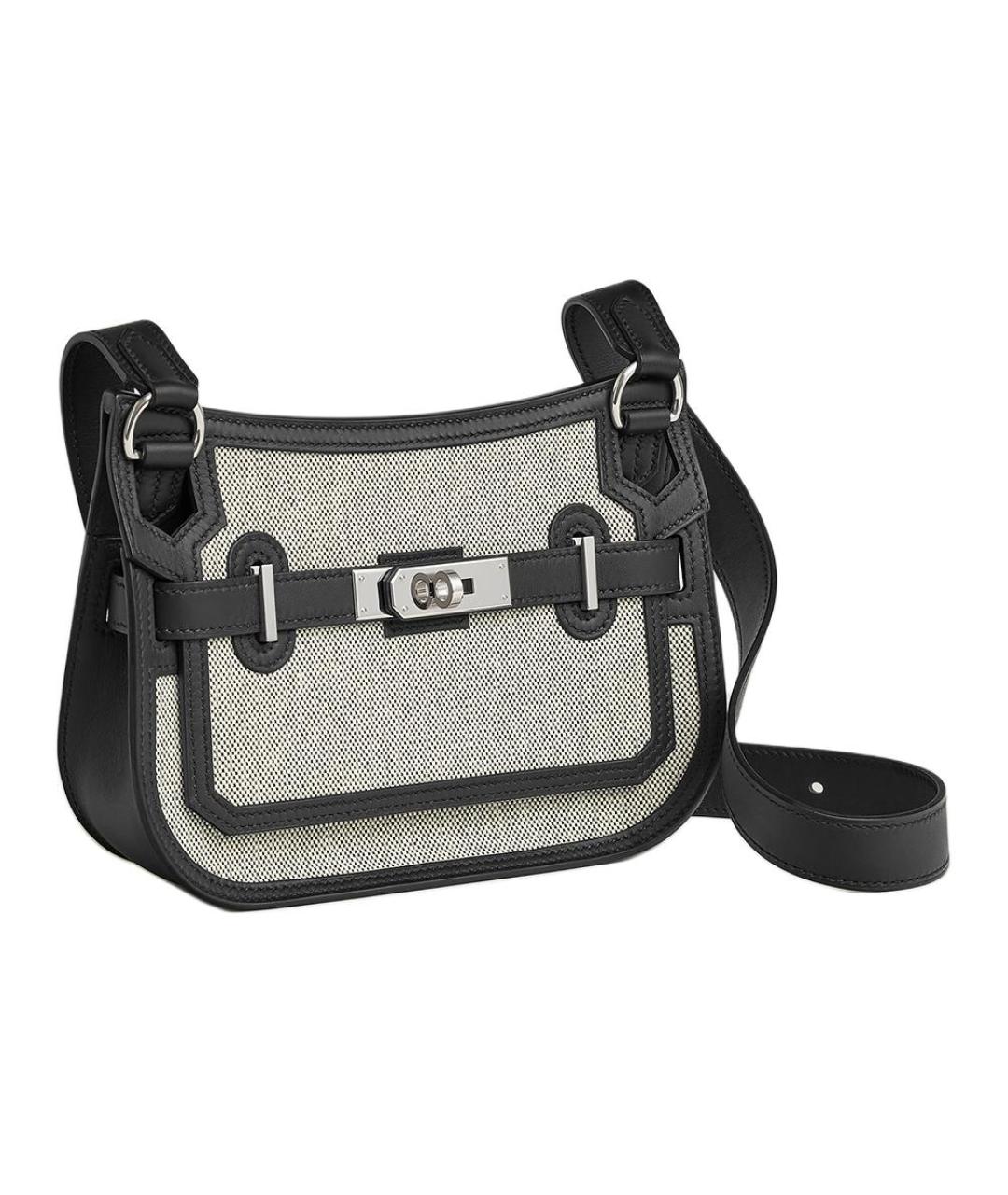 HERMES Черная кожаная сумка через плечо, фото 2