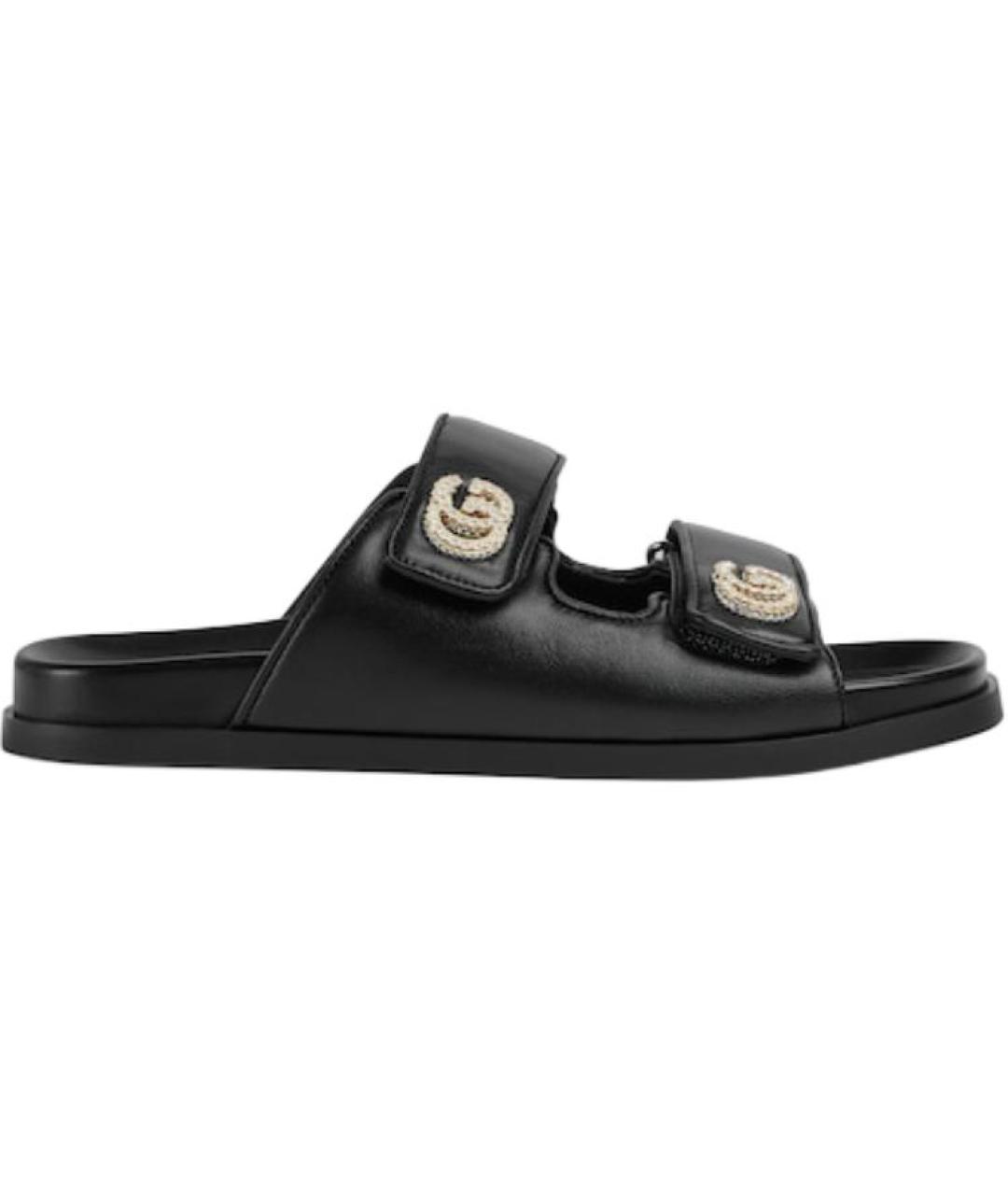 GUCCI Черные сандалии, фото 1
