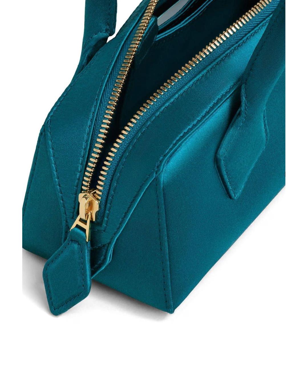 ALAIA Синяя тканевая сумка с короткими ручками, фото 3