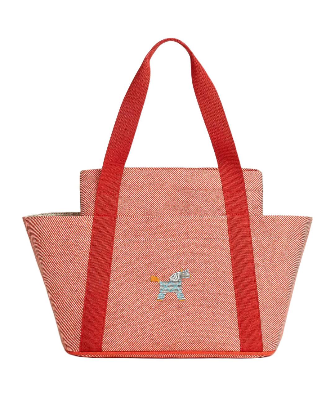 HERMES Оранжевая шерстяная сумка через плечо, фото 1