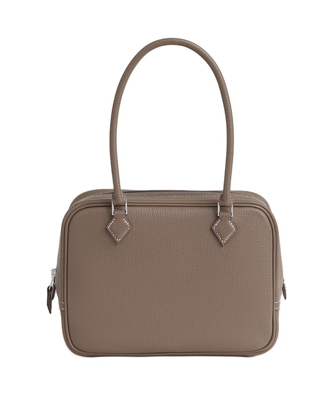 HERMES Серая кожаная сумка через плечо, фото 1