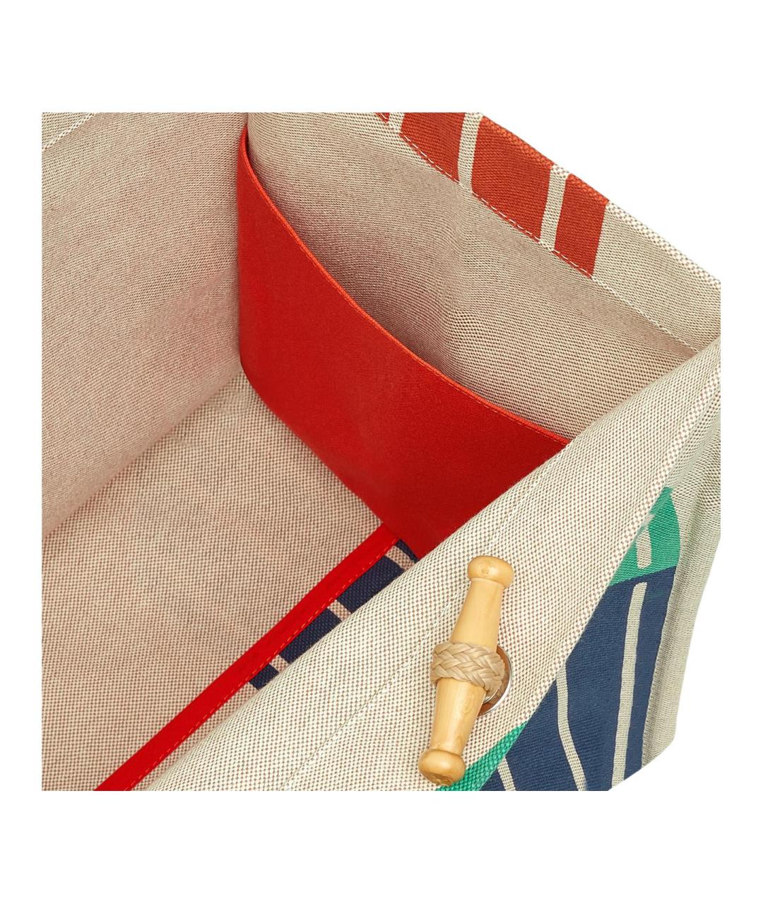 HERMES Синяя хлопковая сумка через плечо, фото 4